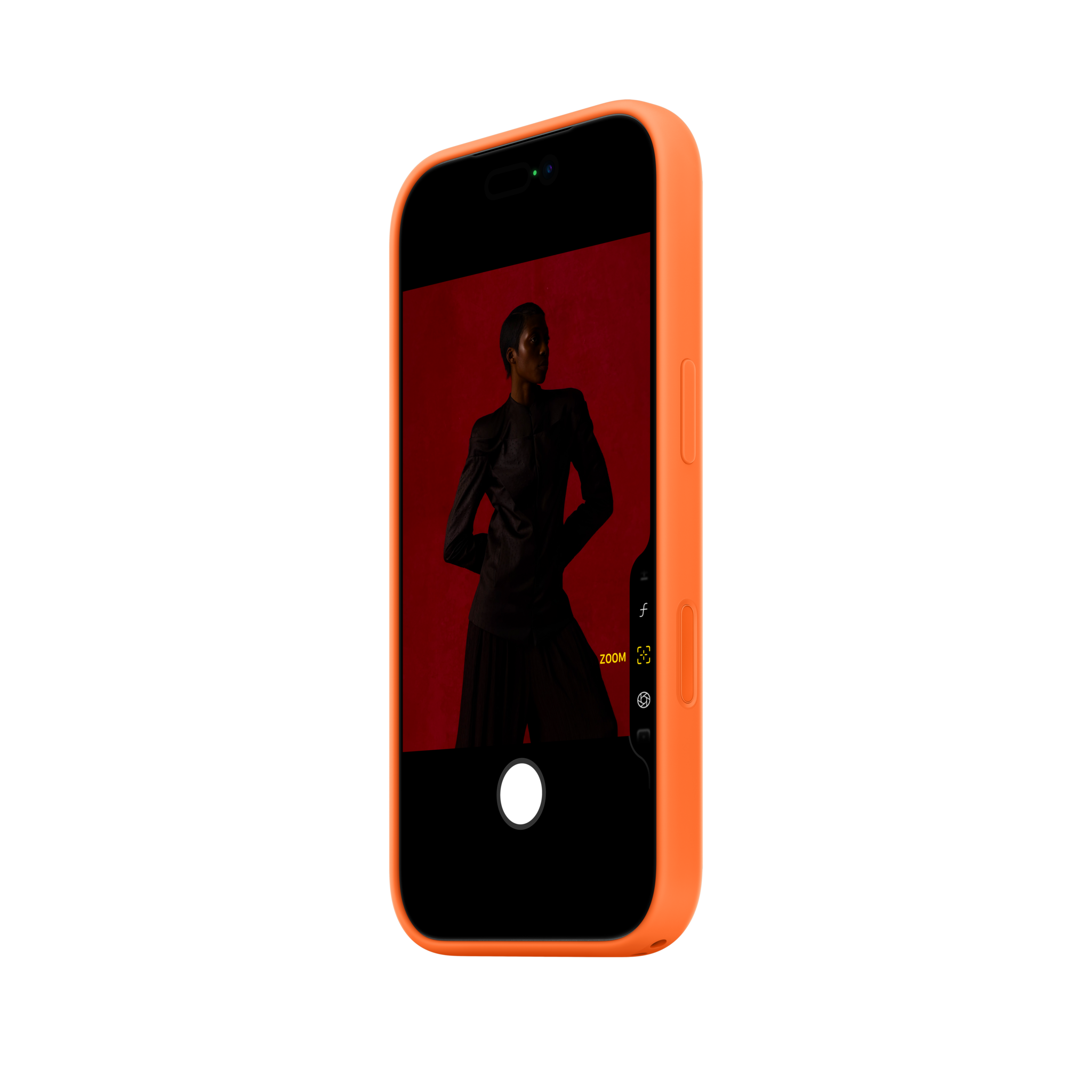 iPhone 17 Pro Silicone Case with MagSafe — Orange