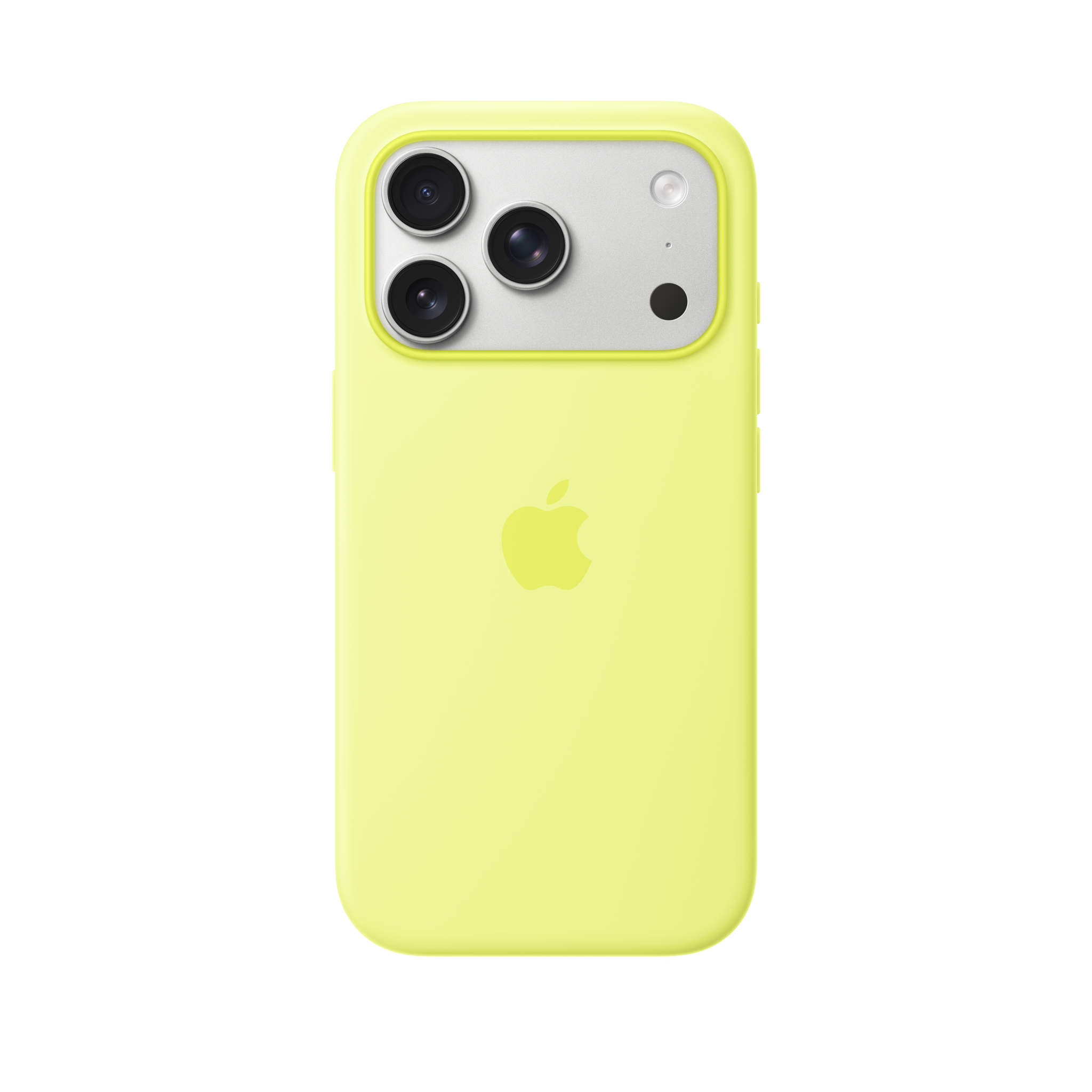 iPhone 17 Pro Silicone Case with MagSafe — Neon Yellow