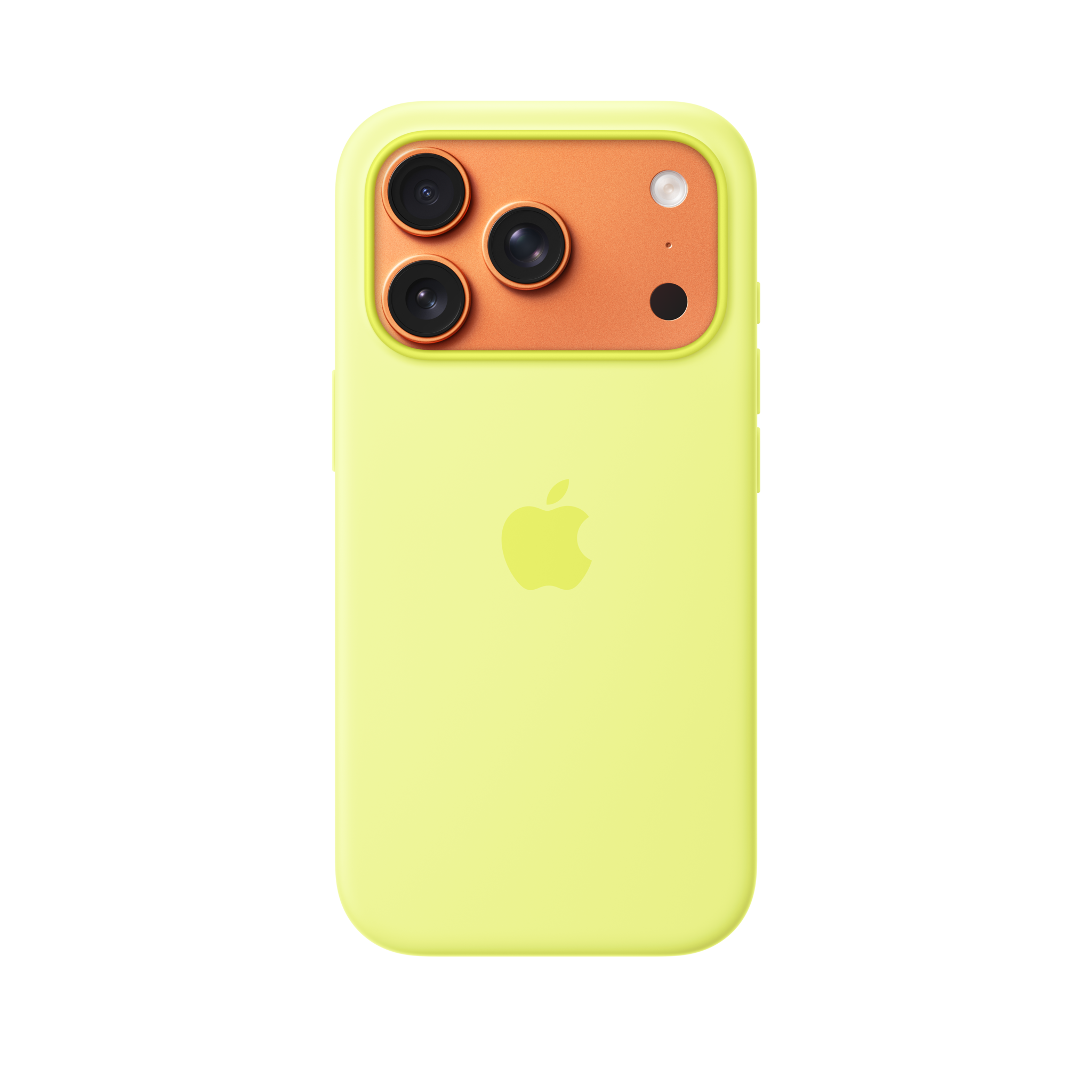 iPhone 17 Pro Silicone Case with MagSafe — Neon Yellow