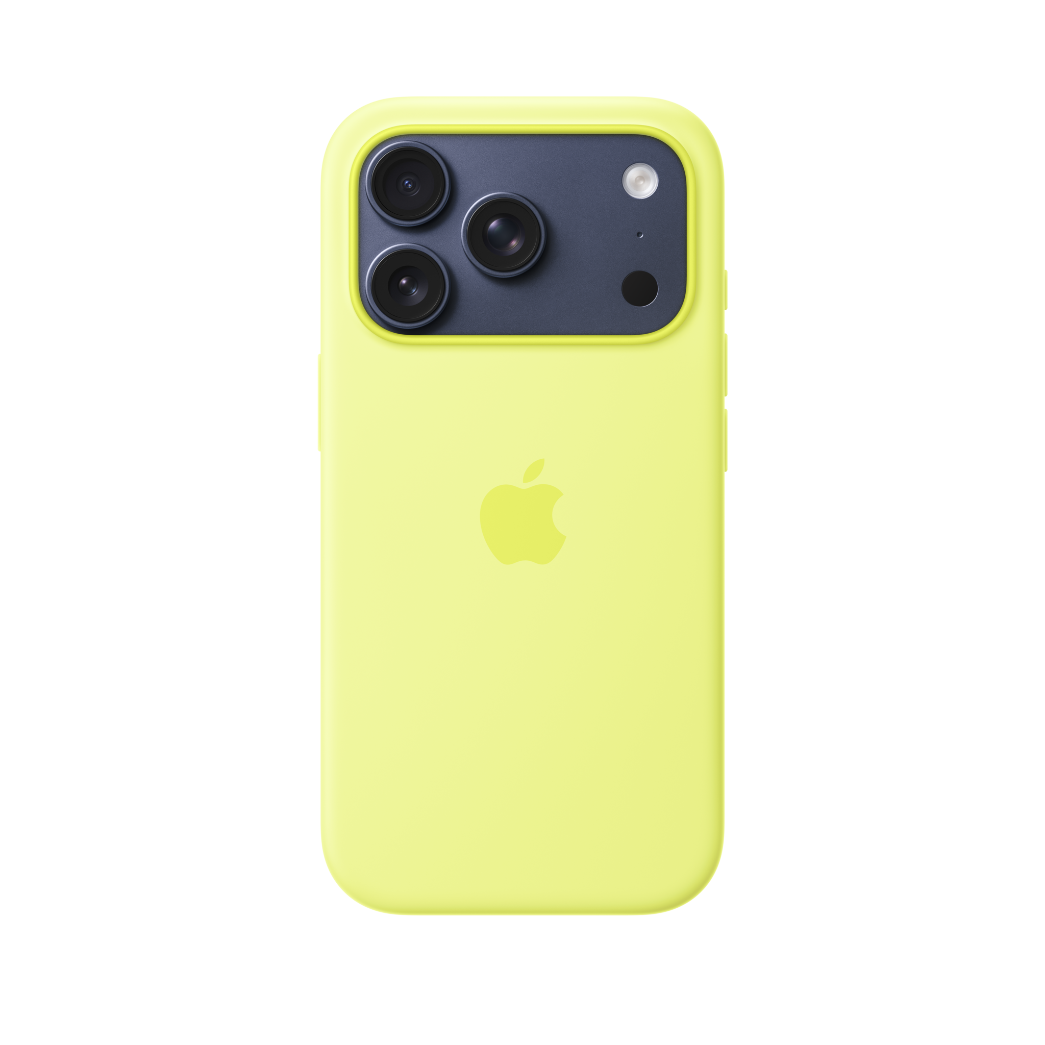 iPhone 17 Pro Silicone Case with MagSafe — Neon Yellow