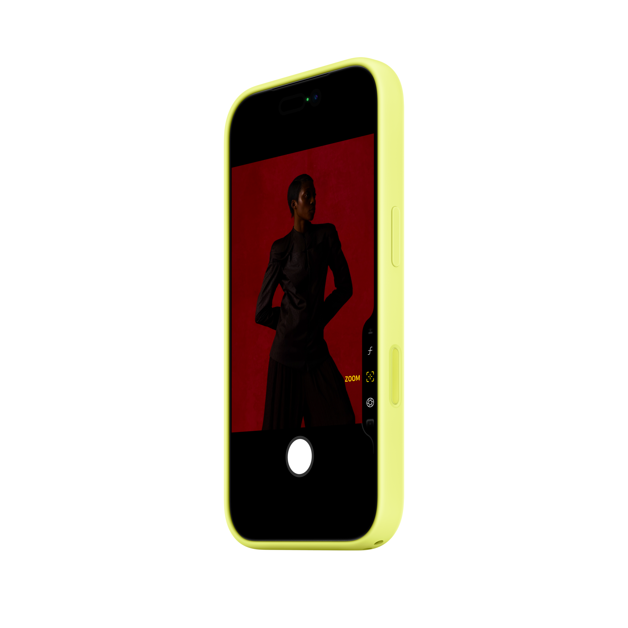 iPhone 17 Pro Silicone Case with MagSafe — Neon Yellow