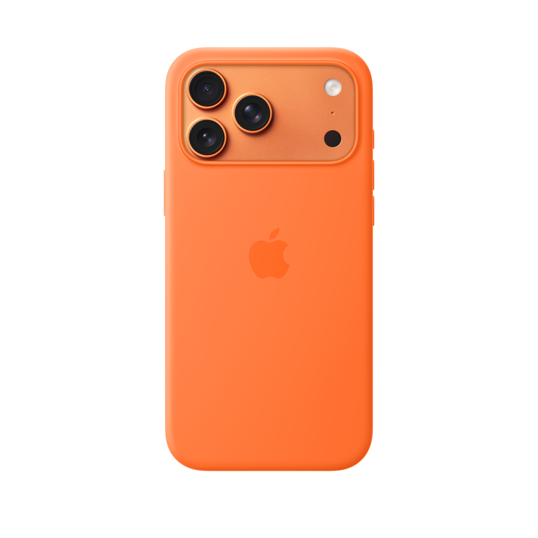 iPhone 17 Pro Max Silicone Case with MagSafe — Orange
