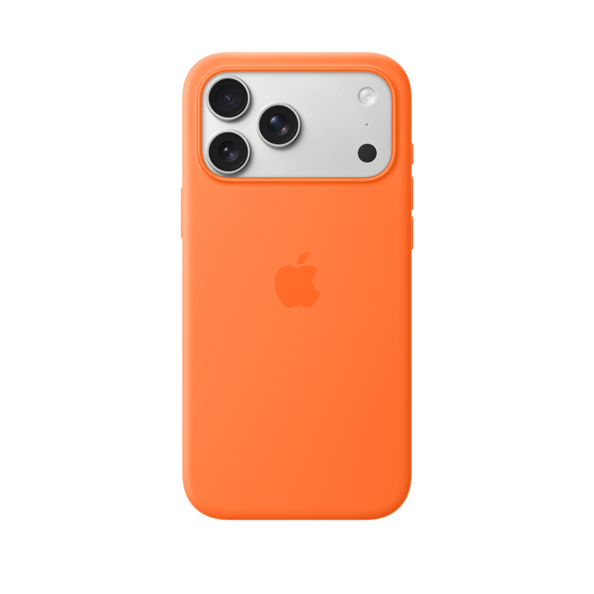 iPhone 17 Pro Max Silicone Case with MagSafe — Orange