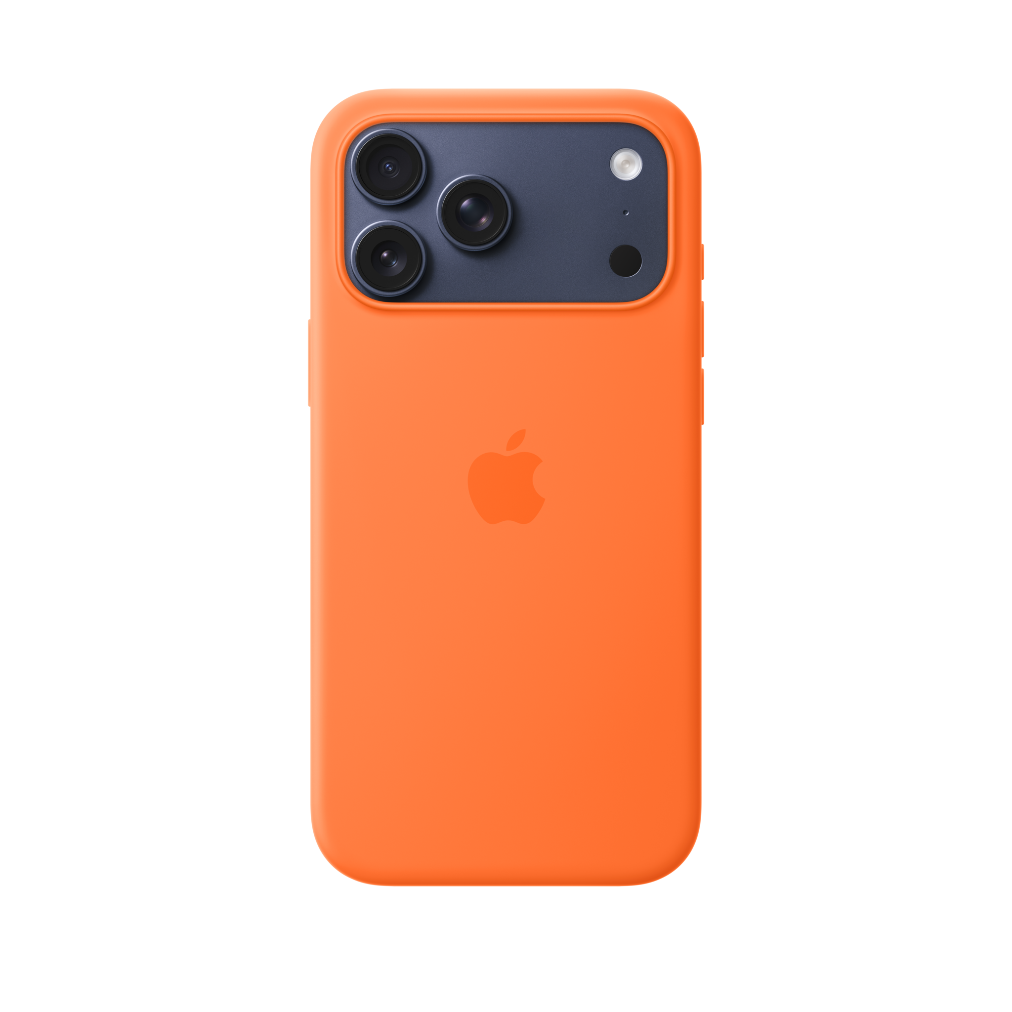 iPhone 17 Pro Max Silicone Case with MagSafe — Orange