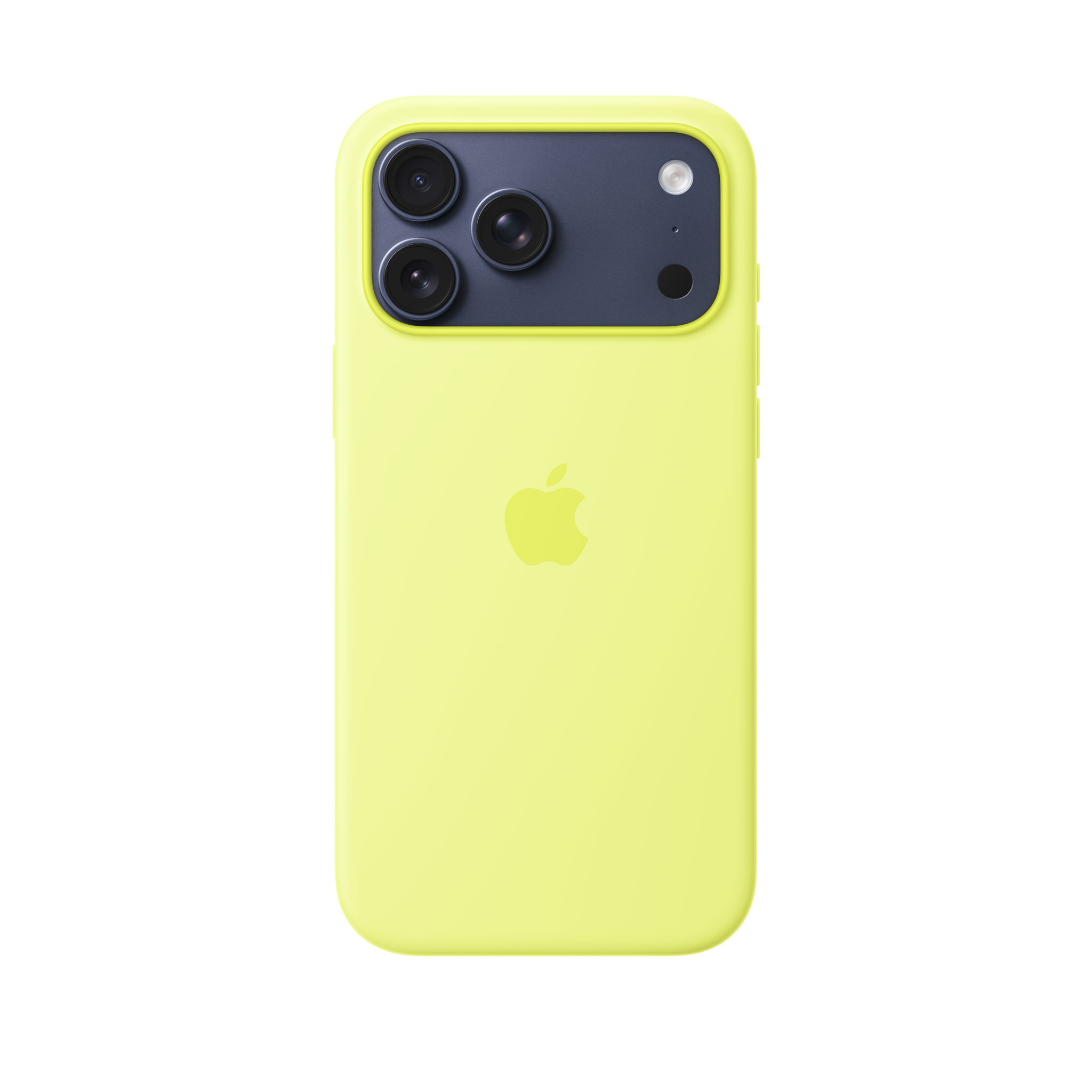 iPhone 17 Pro Max Silicone Case with MagSafe — Neon Yellow