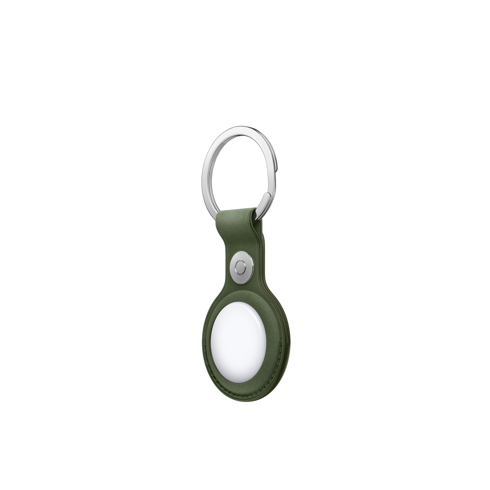 AirTag FineWoven Key Ring — Moss