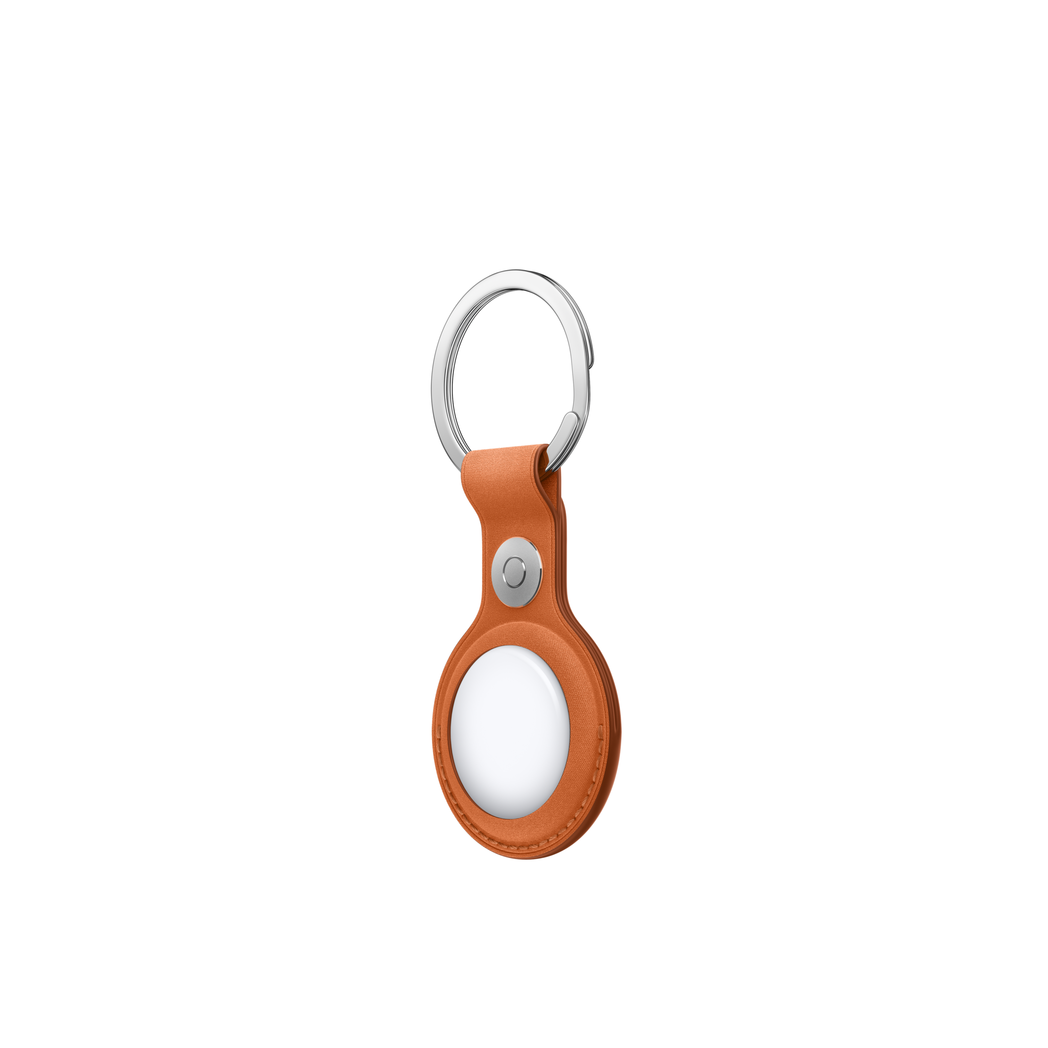 AirTag FineWoven Key Ring — Fox Orange