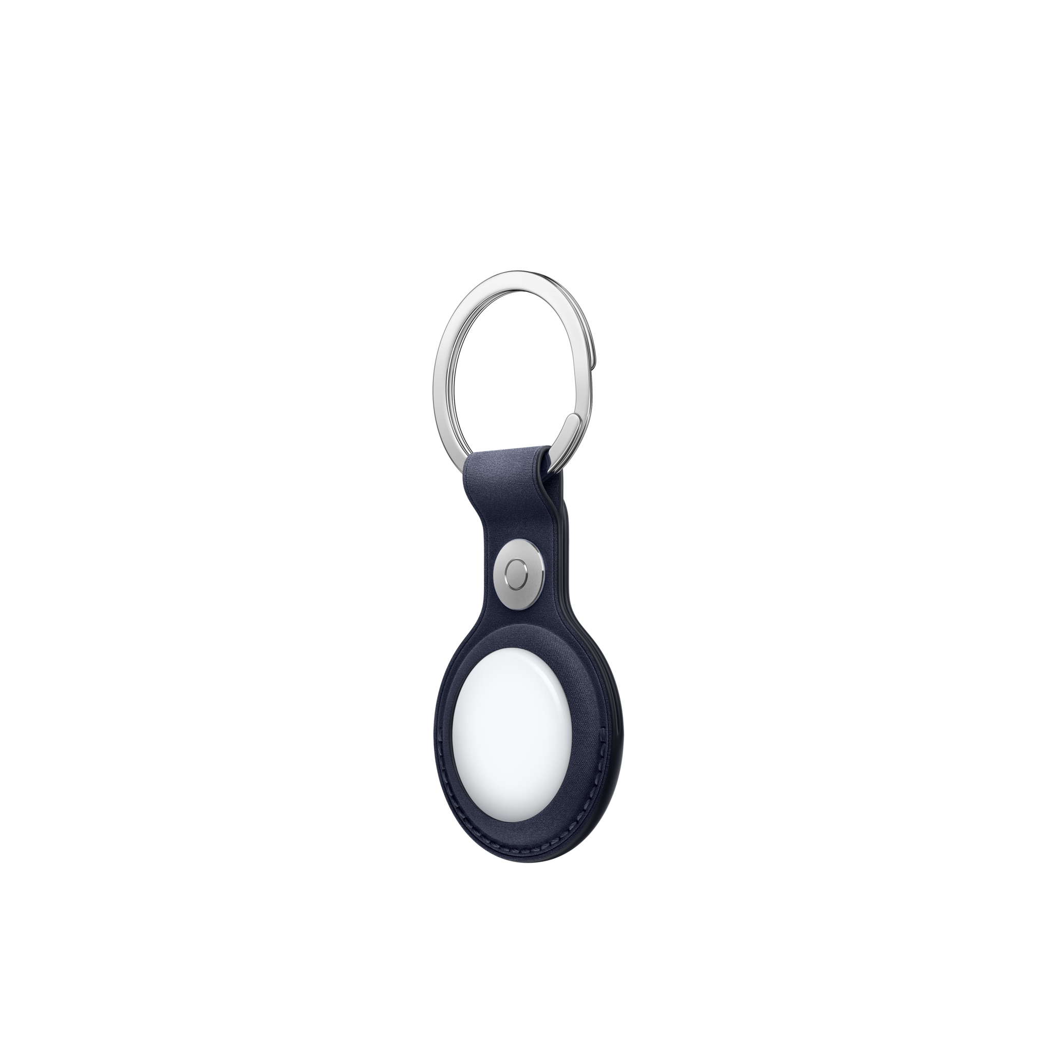 AirTag FineWoven Key Ring — Navy