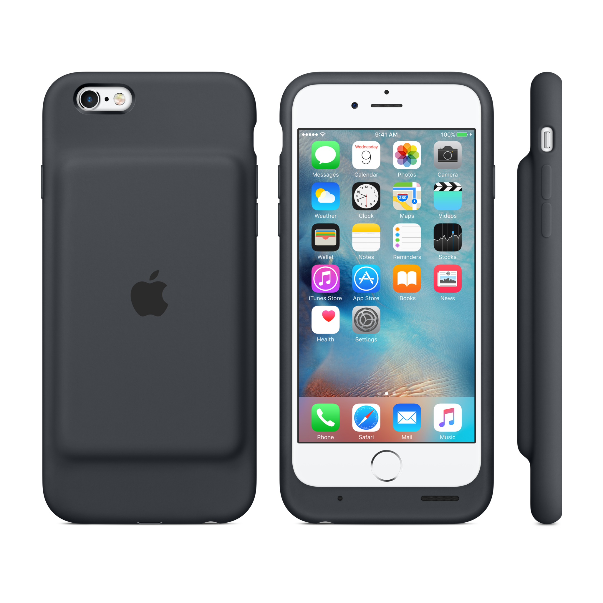 iPhone 6s Smart Battery Case — Charcoal Gray