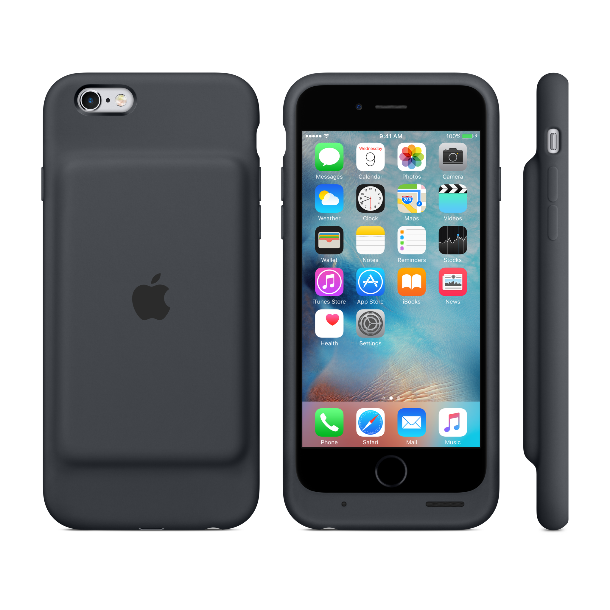 iPhone 6s Smart Battery Case — Charcoal Gray