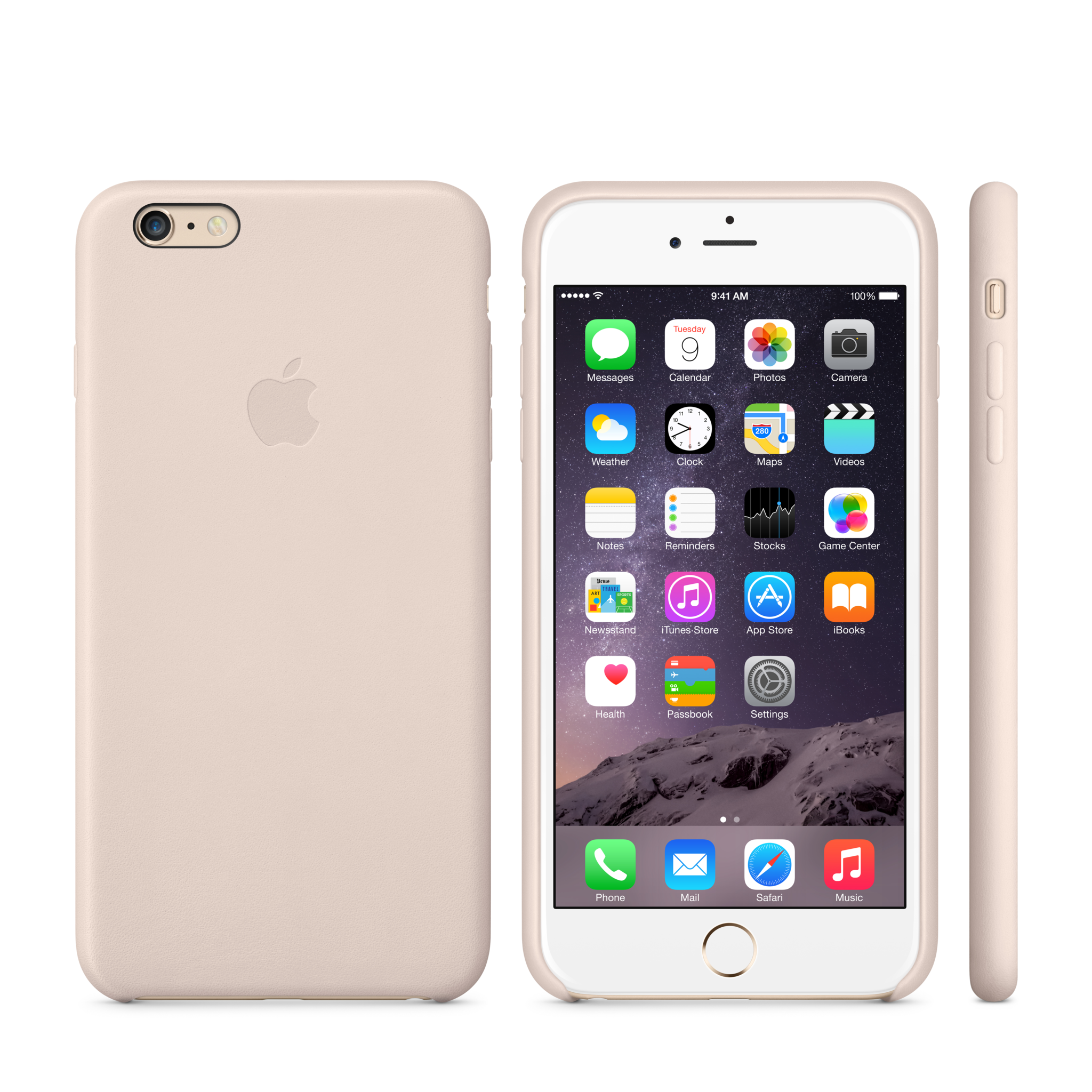 iPhone 6 Plus Leather Case — Soft Pink