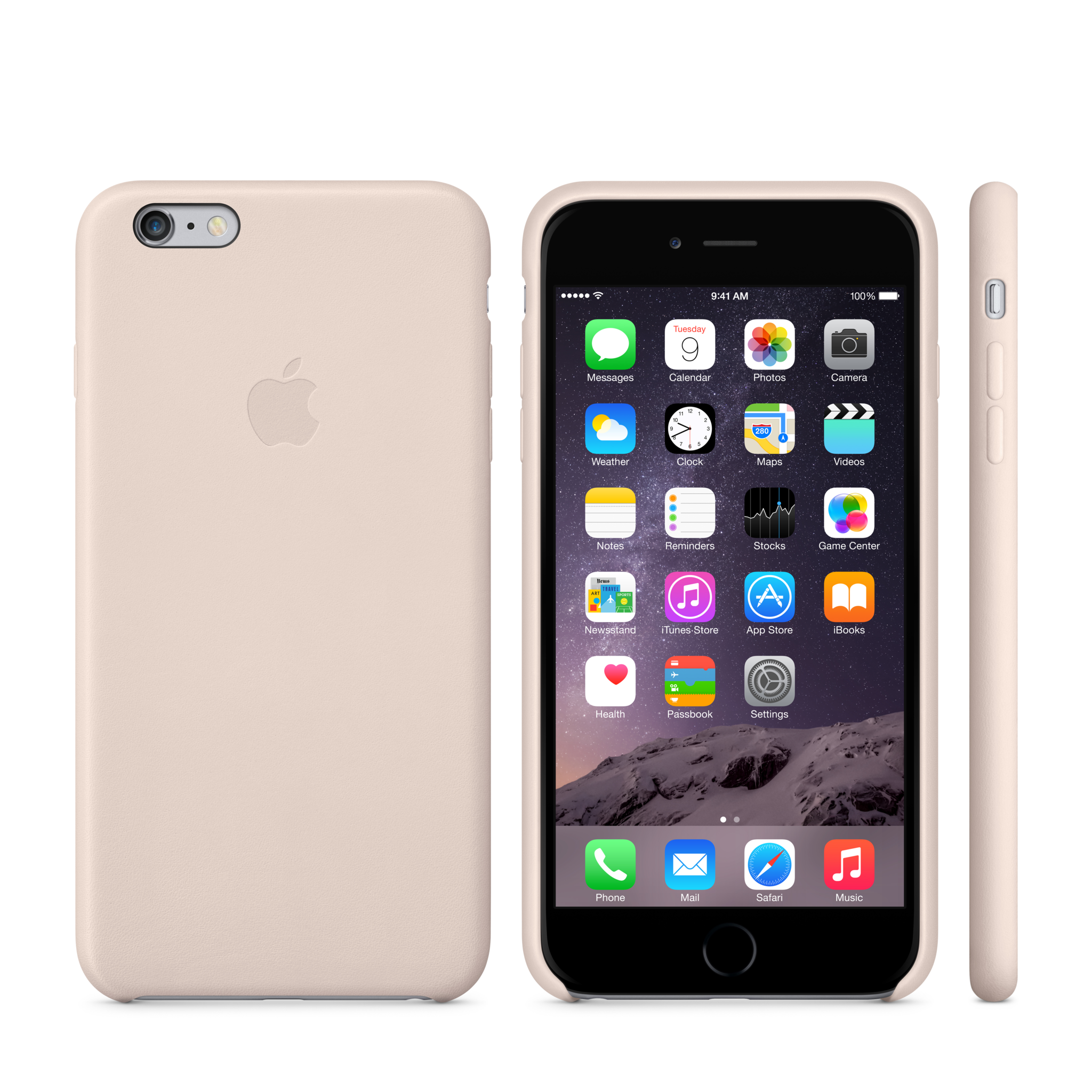 iPhone 6 Plus Leather Case — Soft Pink