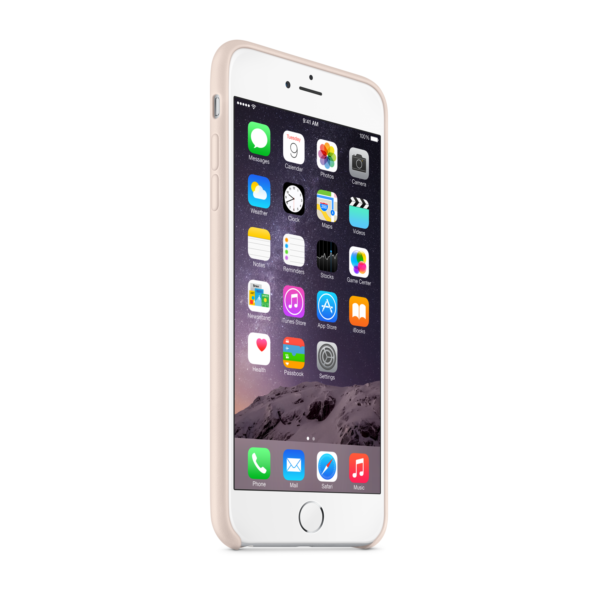 iPhone 6 Plus Leather Case — Soft Pink