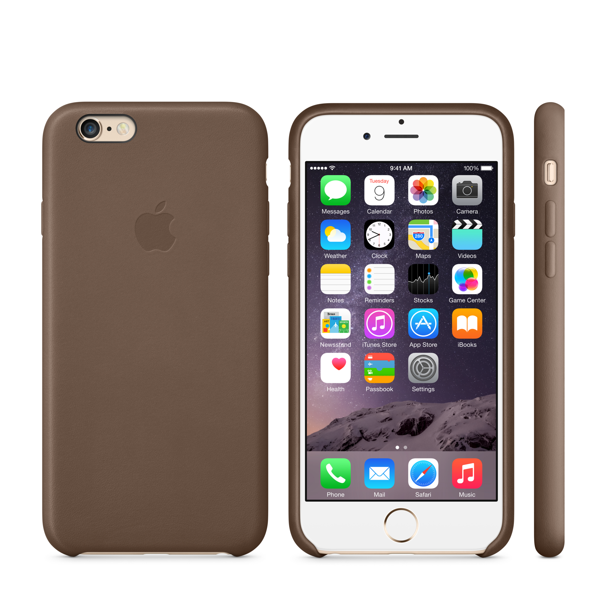 iPhone 6 Leather Case — Olive Brown