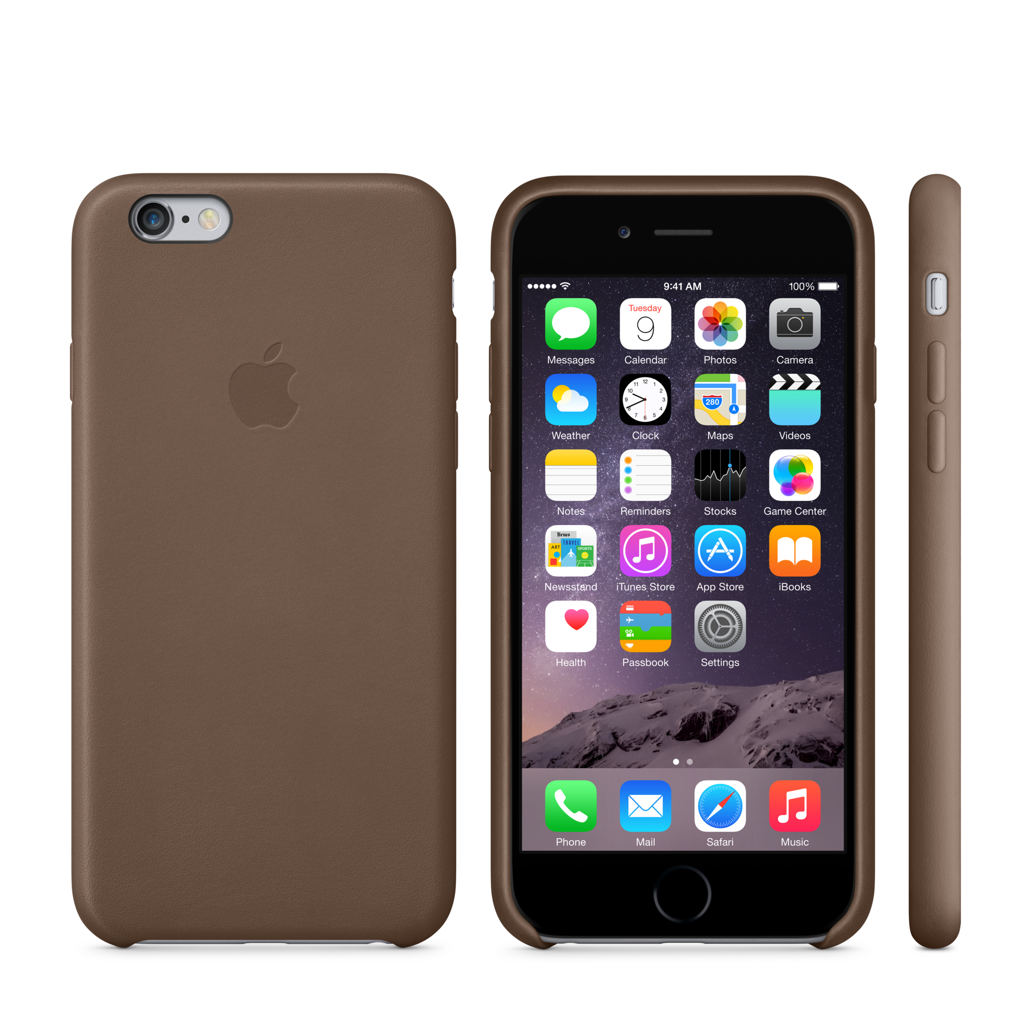 iPhone 6 Leather Case — Olive Brown