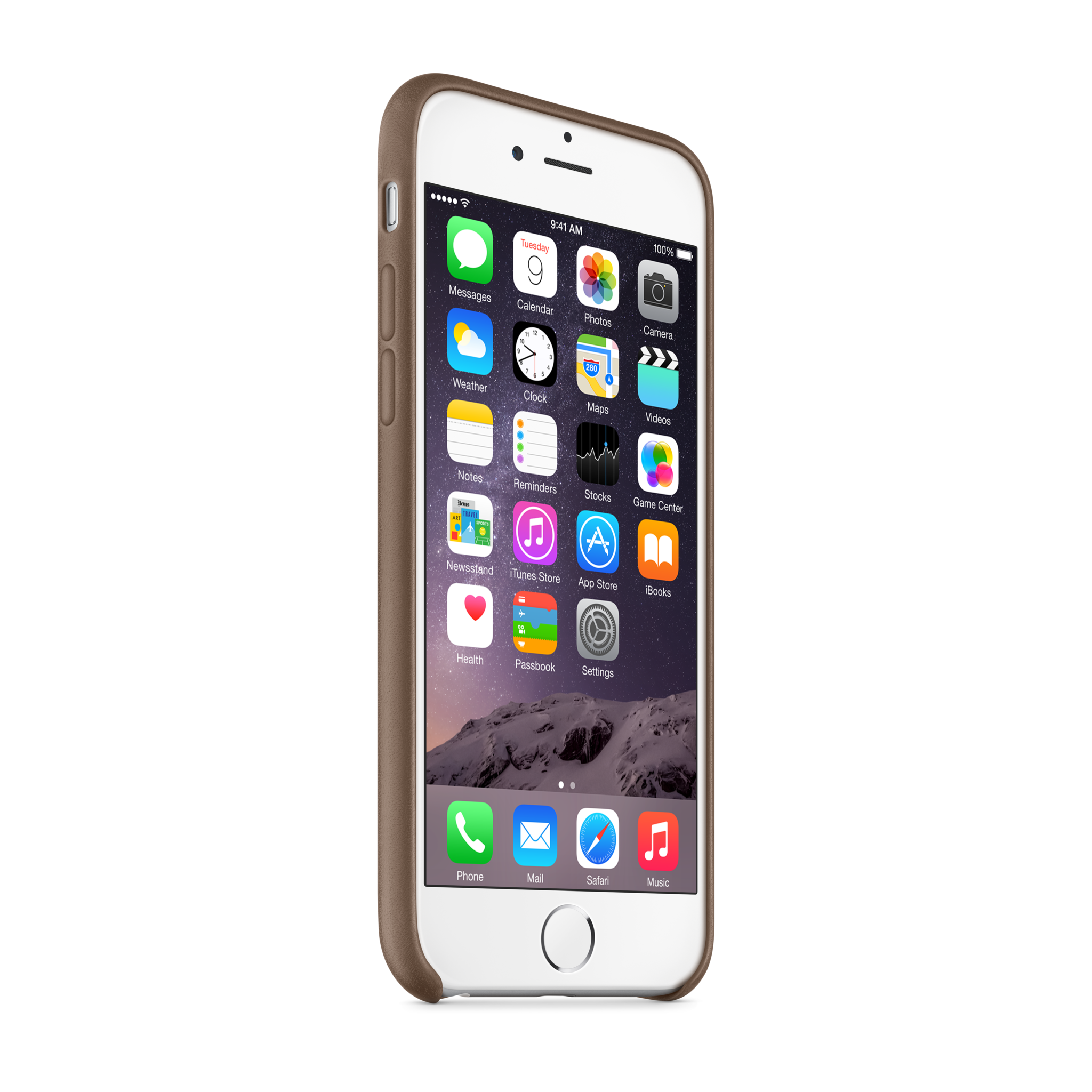 iPhone 6 Leather Case — Olive Brown