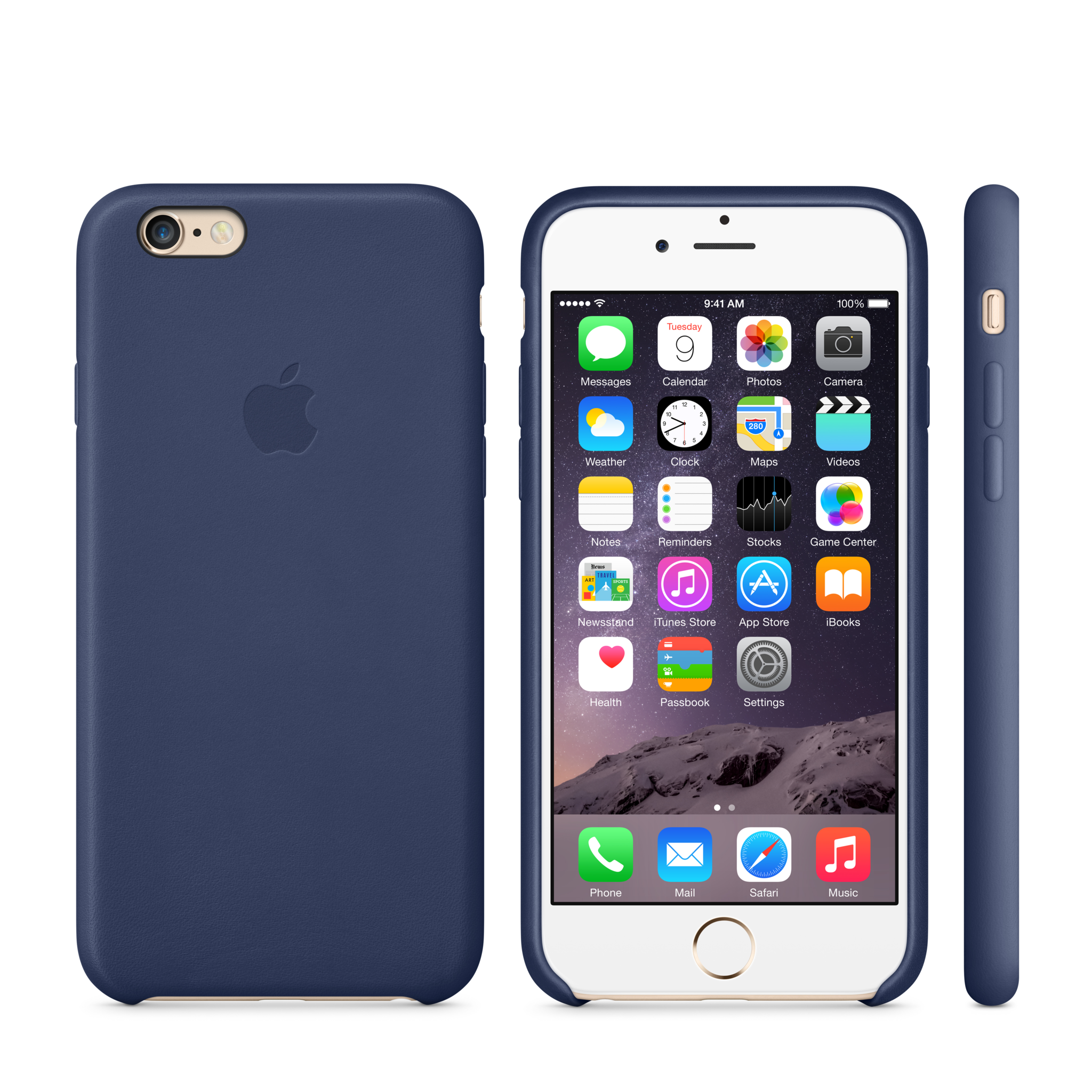 iPhone 6 Leather Case — Midnight Blue