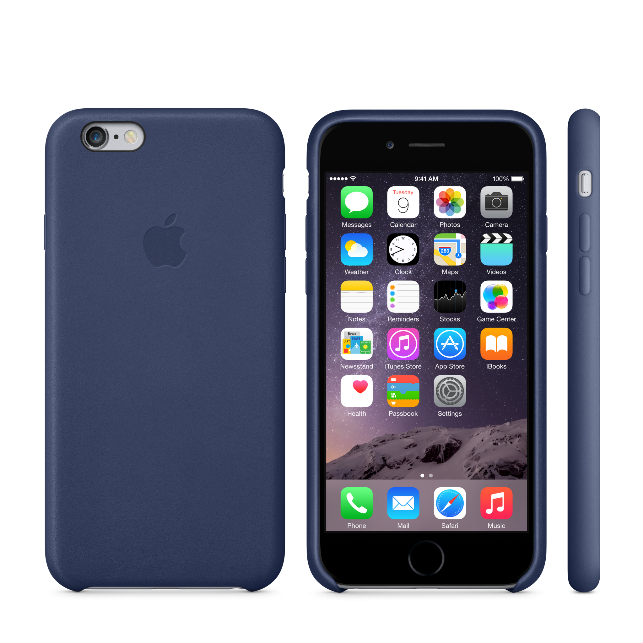 iPhone 6 Leather Case — Midnight Blue