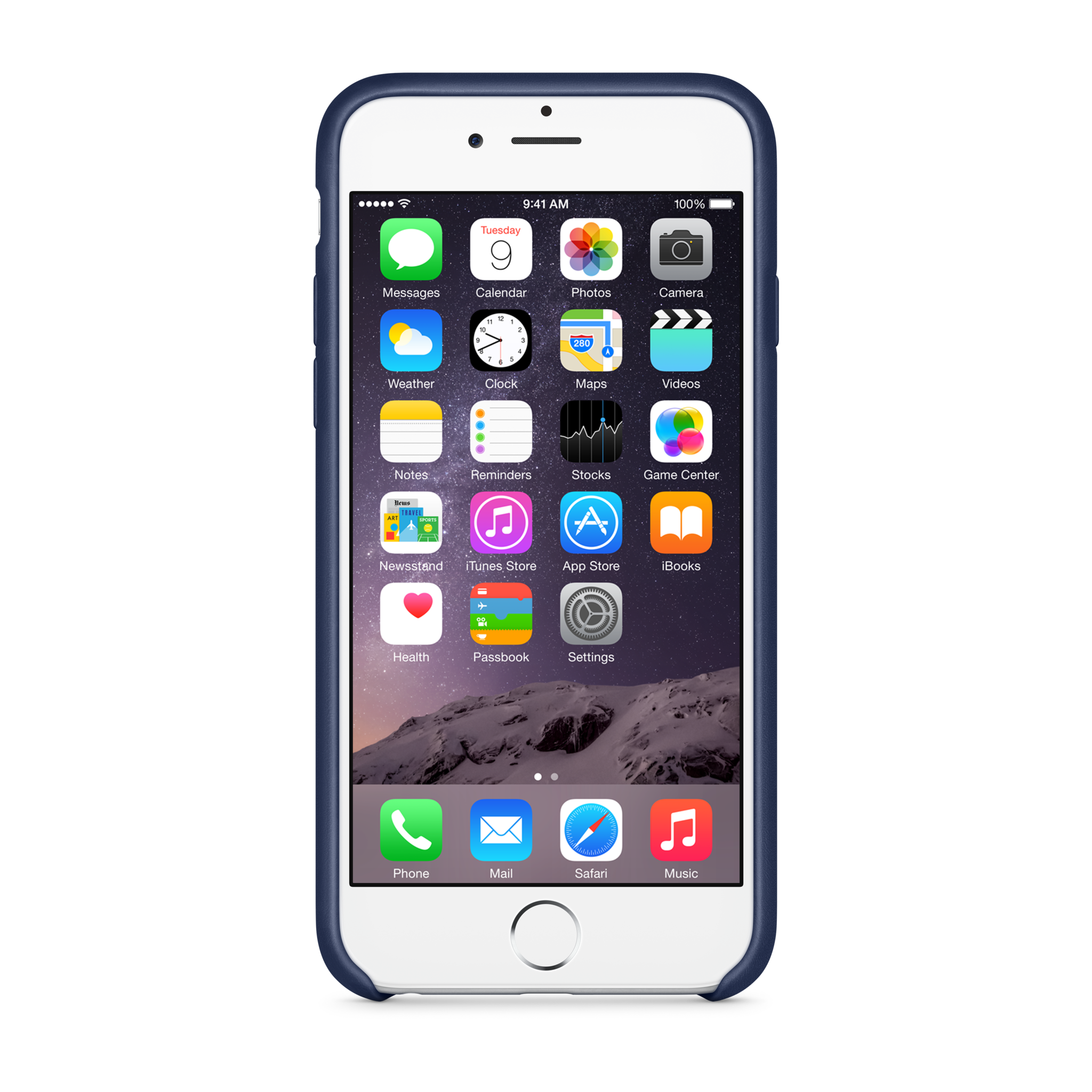 iPhone 6 Leather Case — Midnight Blue