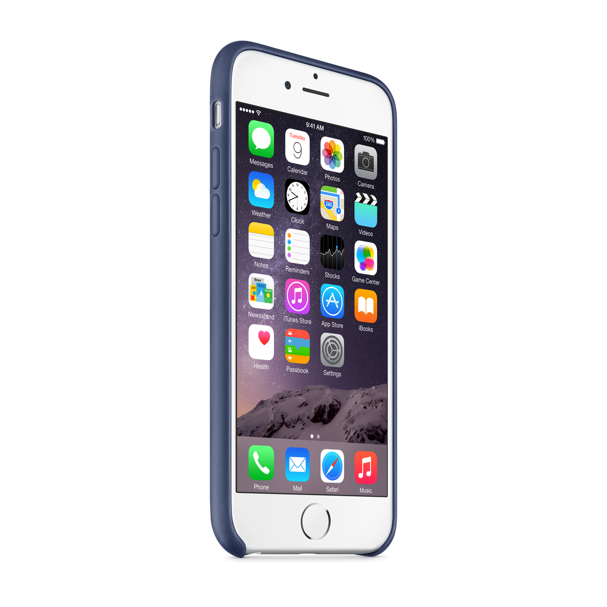 iPhone 6 Leather Case — Midnight Blue