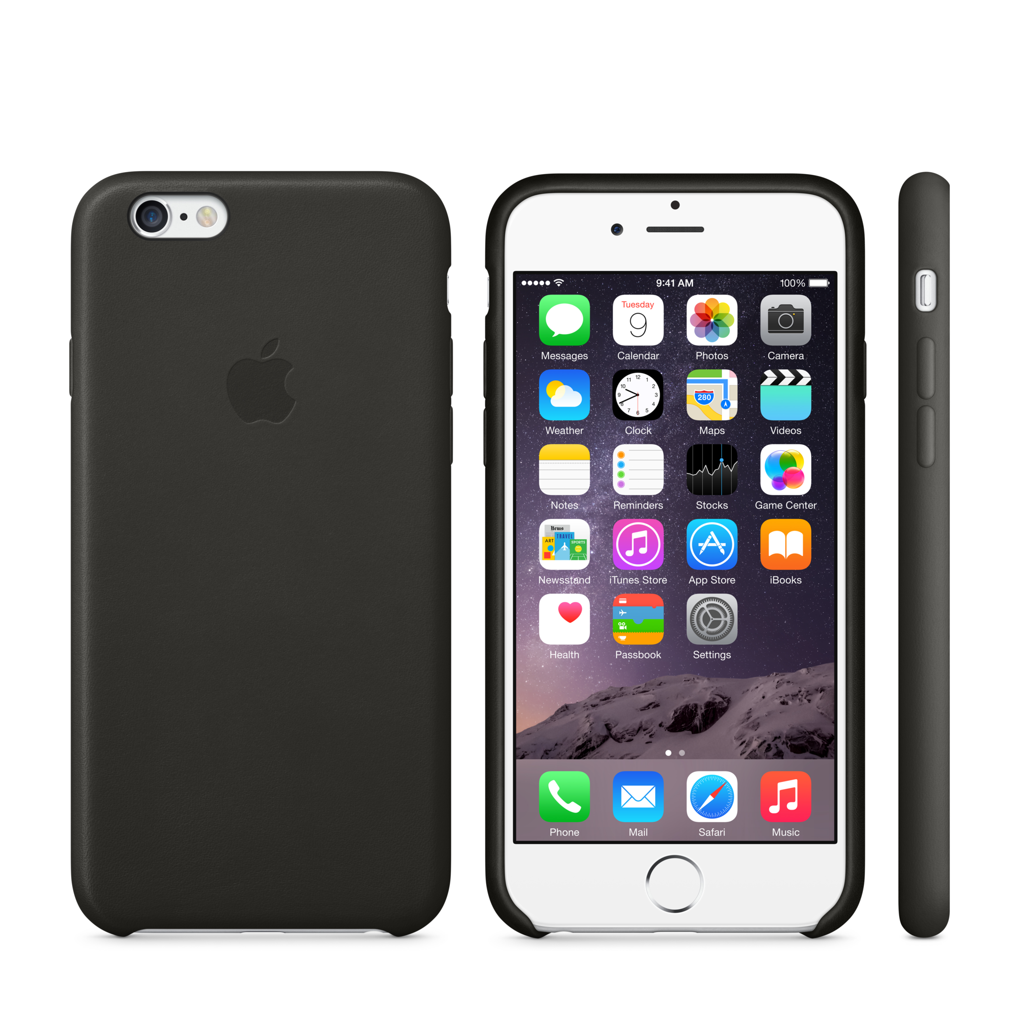 iPhone 6 Leather Case — Black