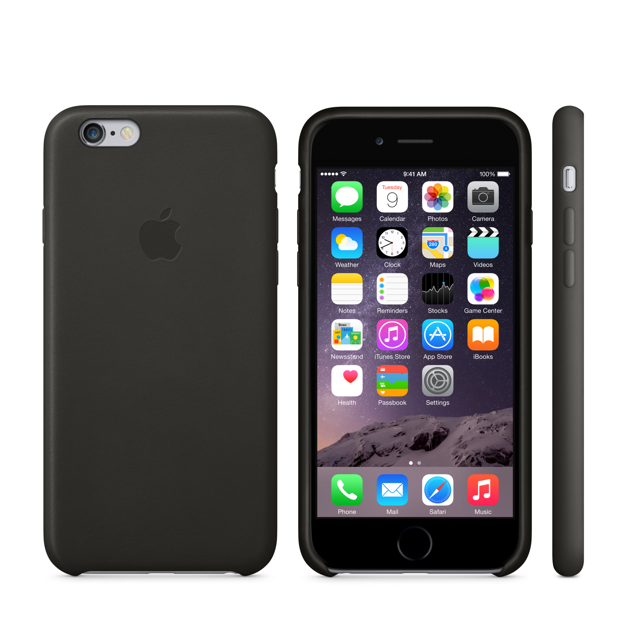 iPhone 6 Leather Case — Black