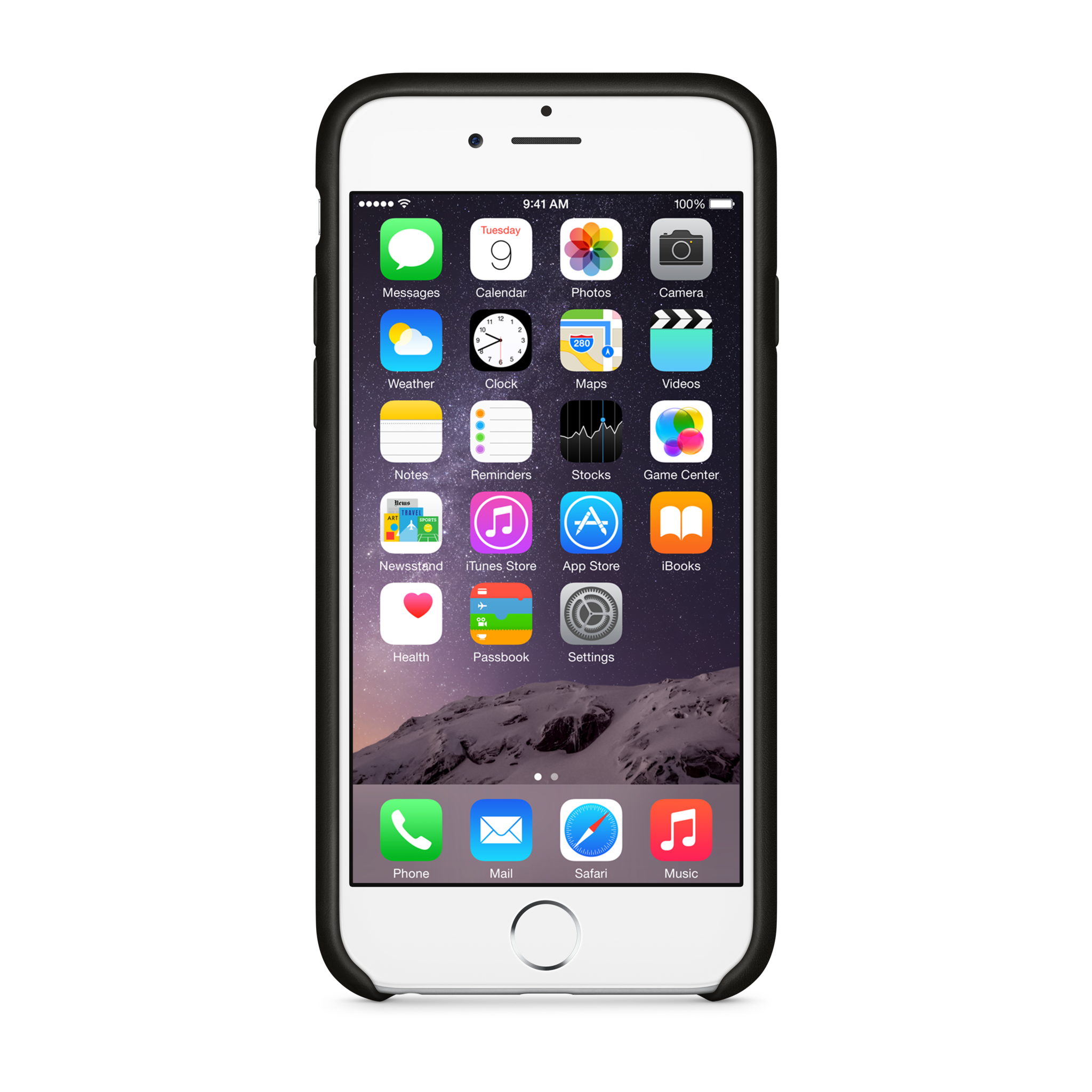 iPhone 6 Leather Case — Black