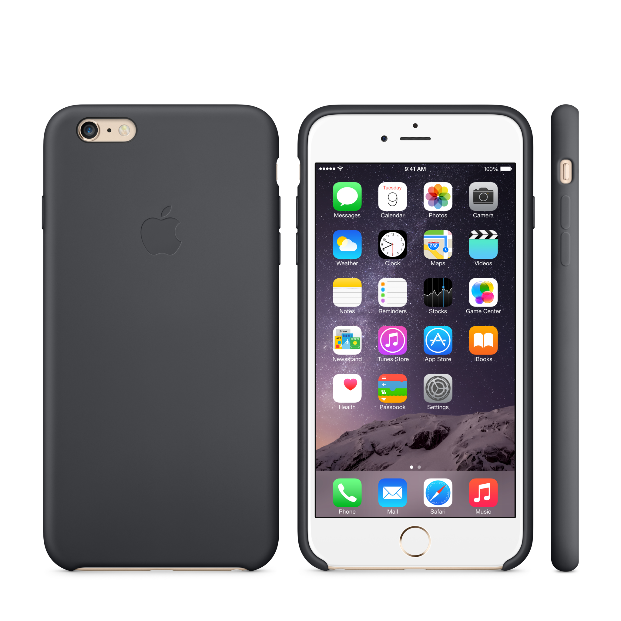 iPhone 6 Plus Silicone Case — Black