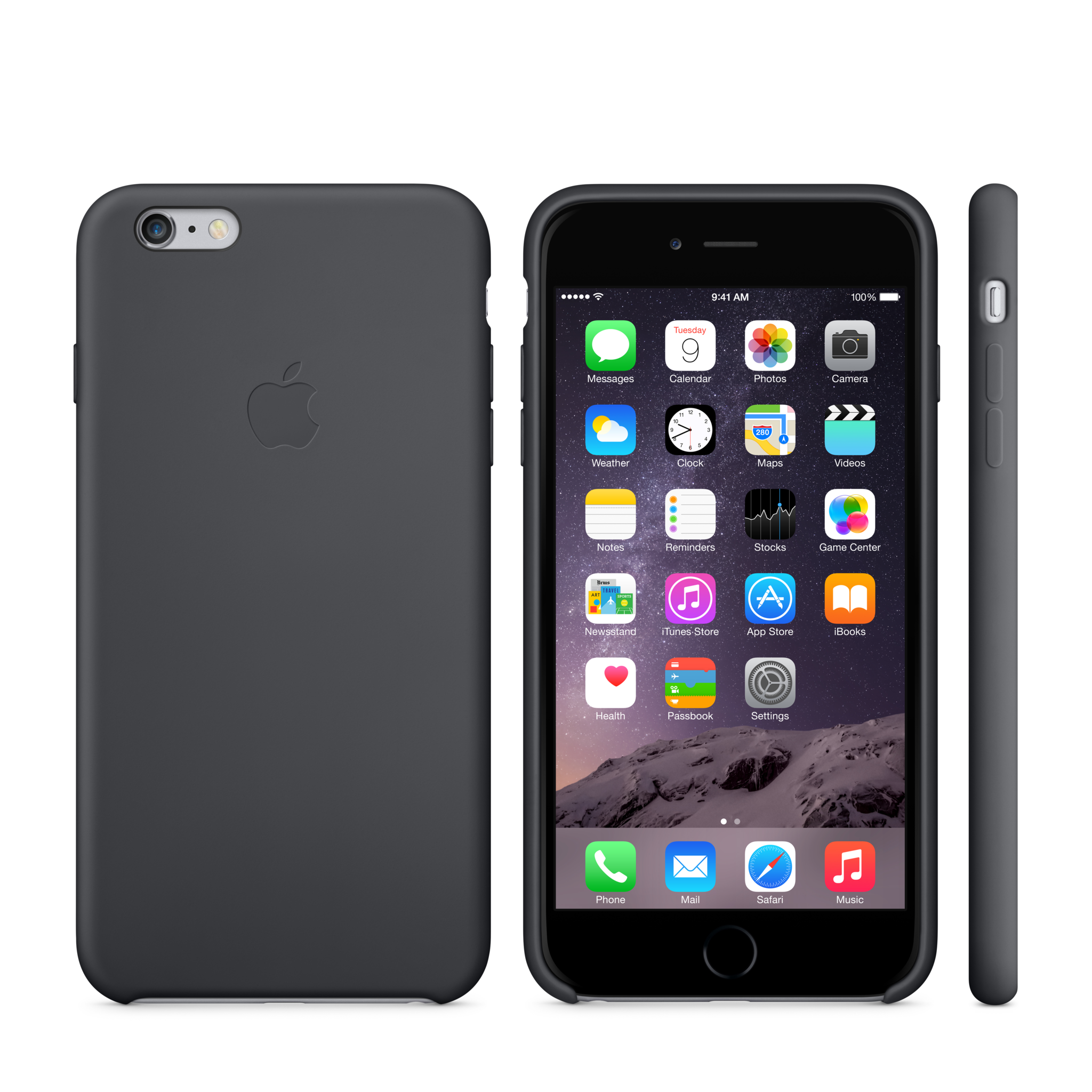 iPhone 6 Plus Silicone Case — Black