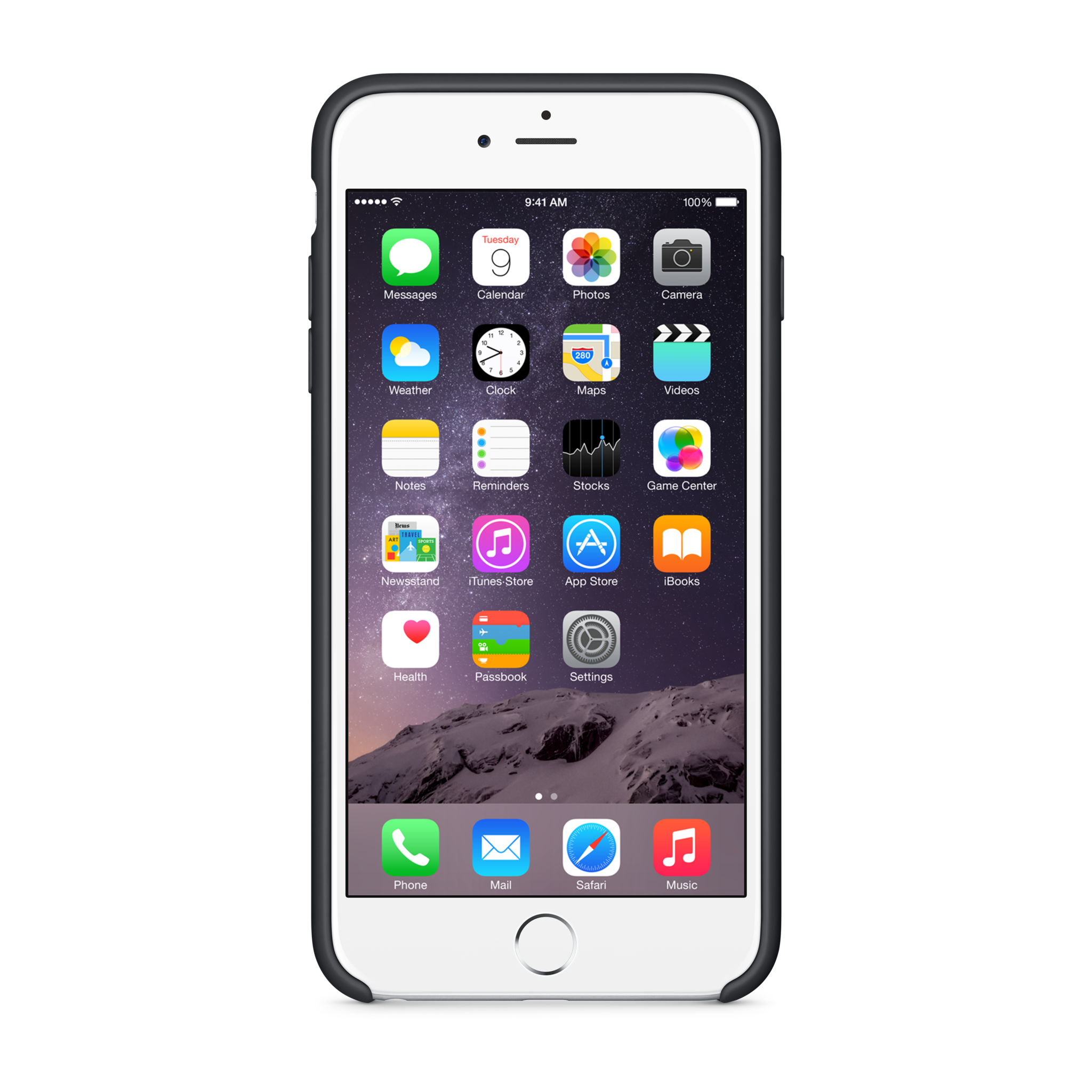 iPhone 6 Plus Silicone Case — Black