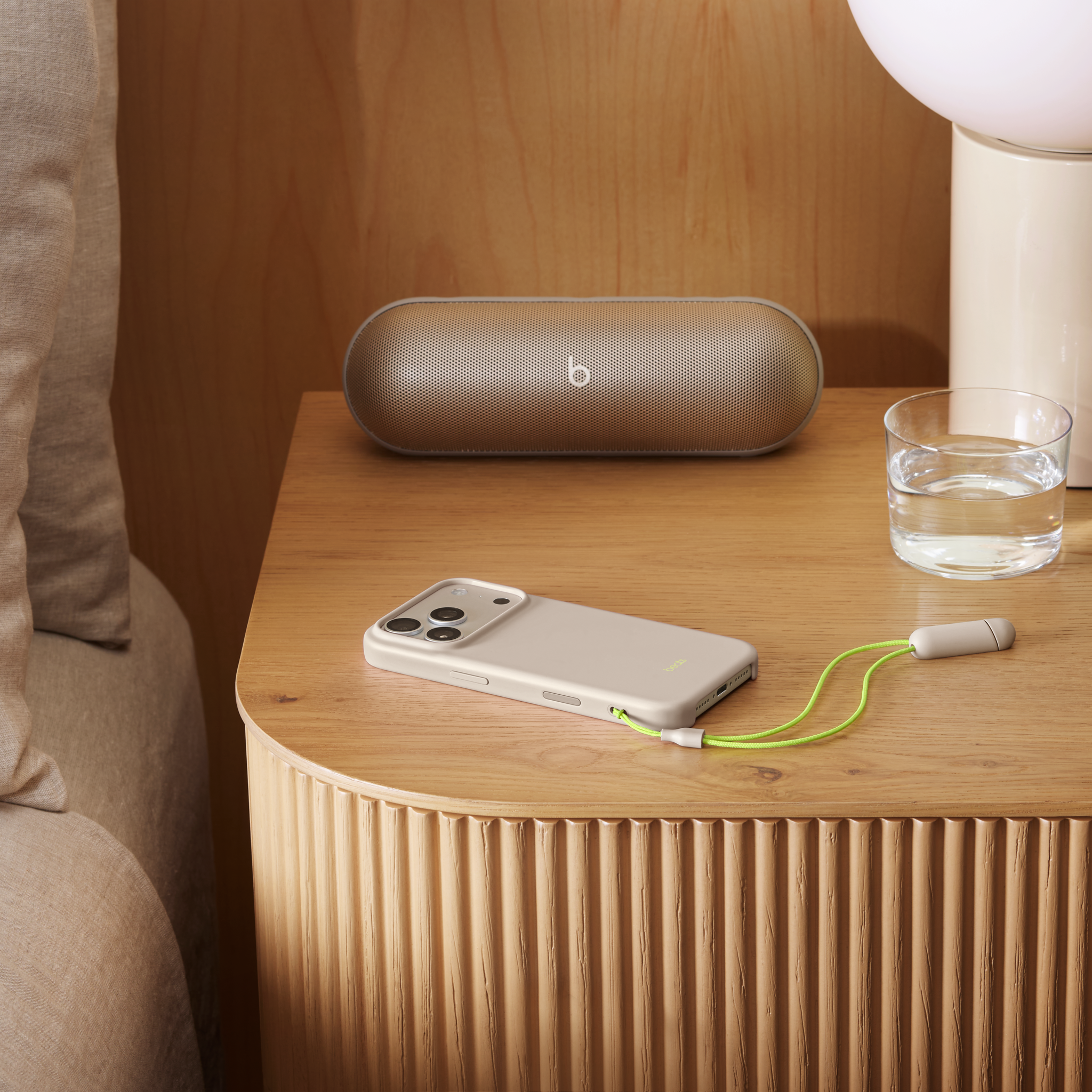 Beats iPhone 17 Pro Kickstand Case with MagSafe and Camera Control — Lime Stone
