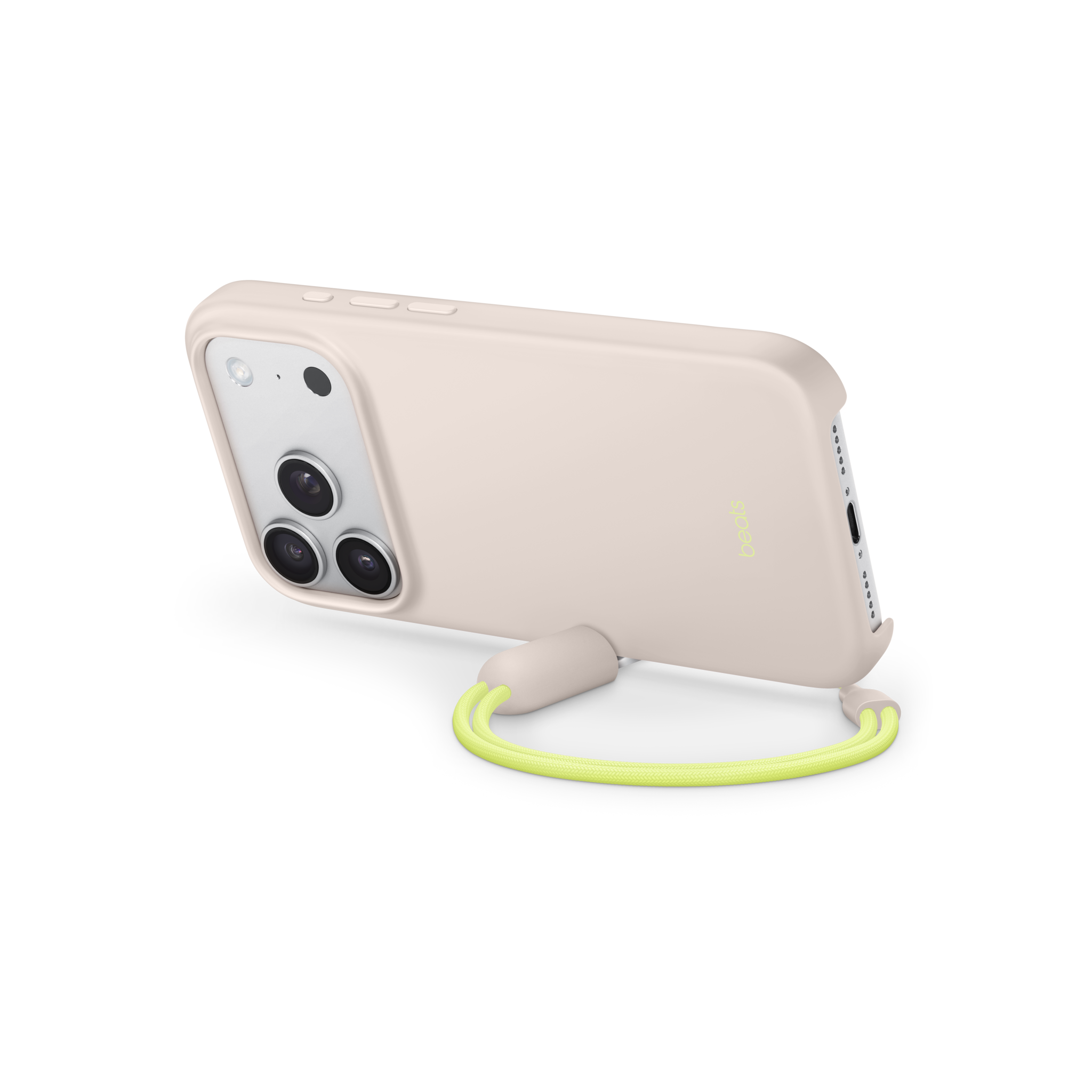 Beats iPhone 17 Pro Kickstand Case with MagSafe and Camera Control — Lime Stone