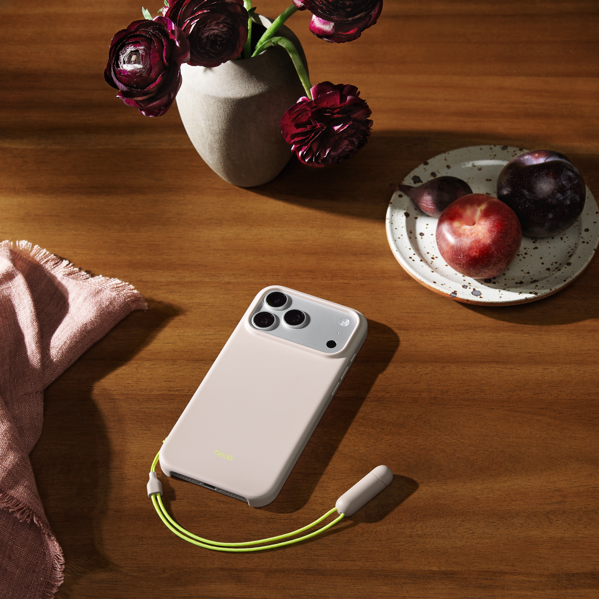 Beats iPhone 17 Pro Max Kickstand Case with MagSafe and Camera Control — Lime Stone