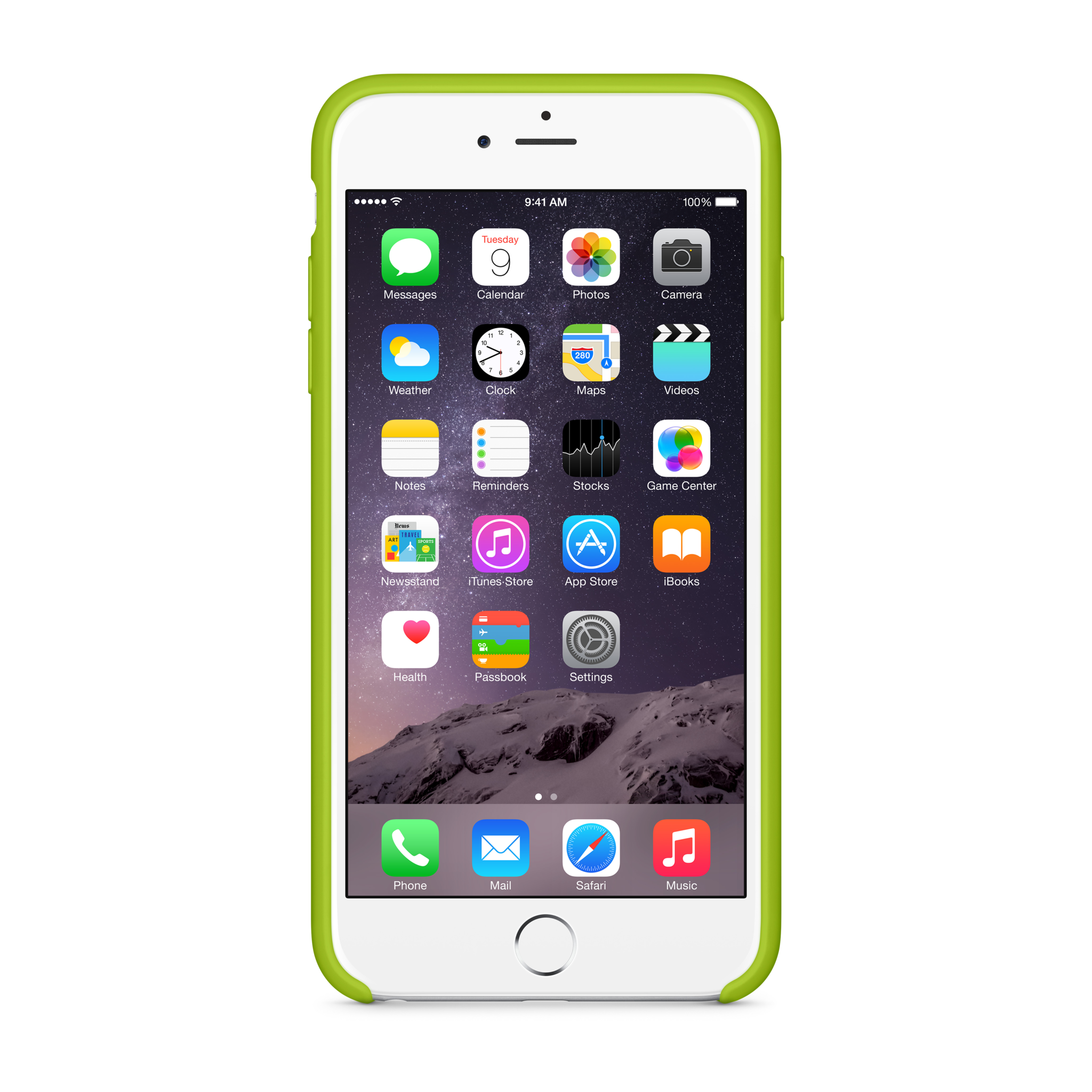 iPhone 6 Plus Silicone Case — Green