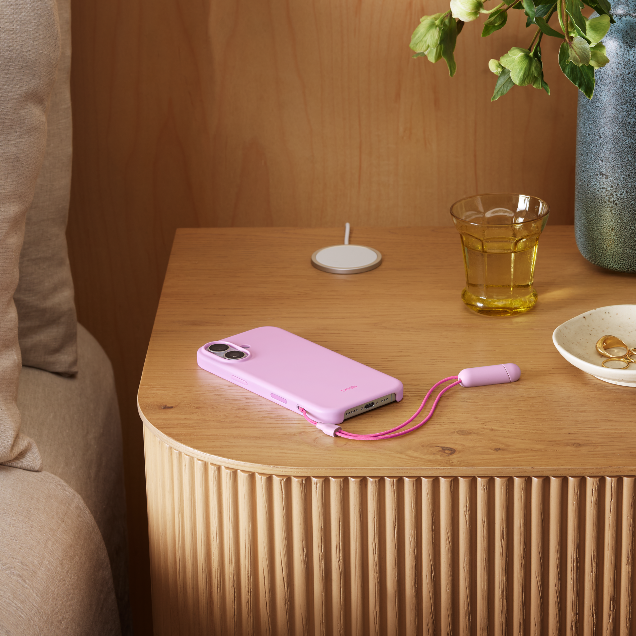 Beats iPhone 17 Kickstand Case with MagSafe and Camera Control — Pebble Pink