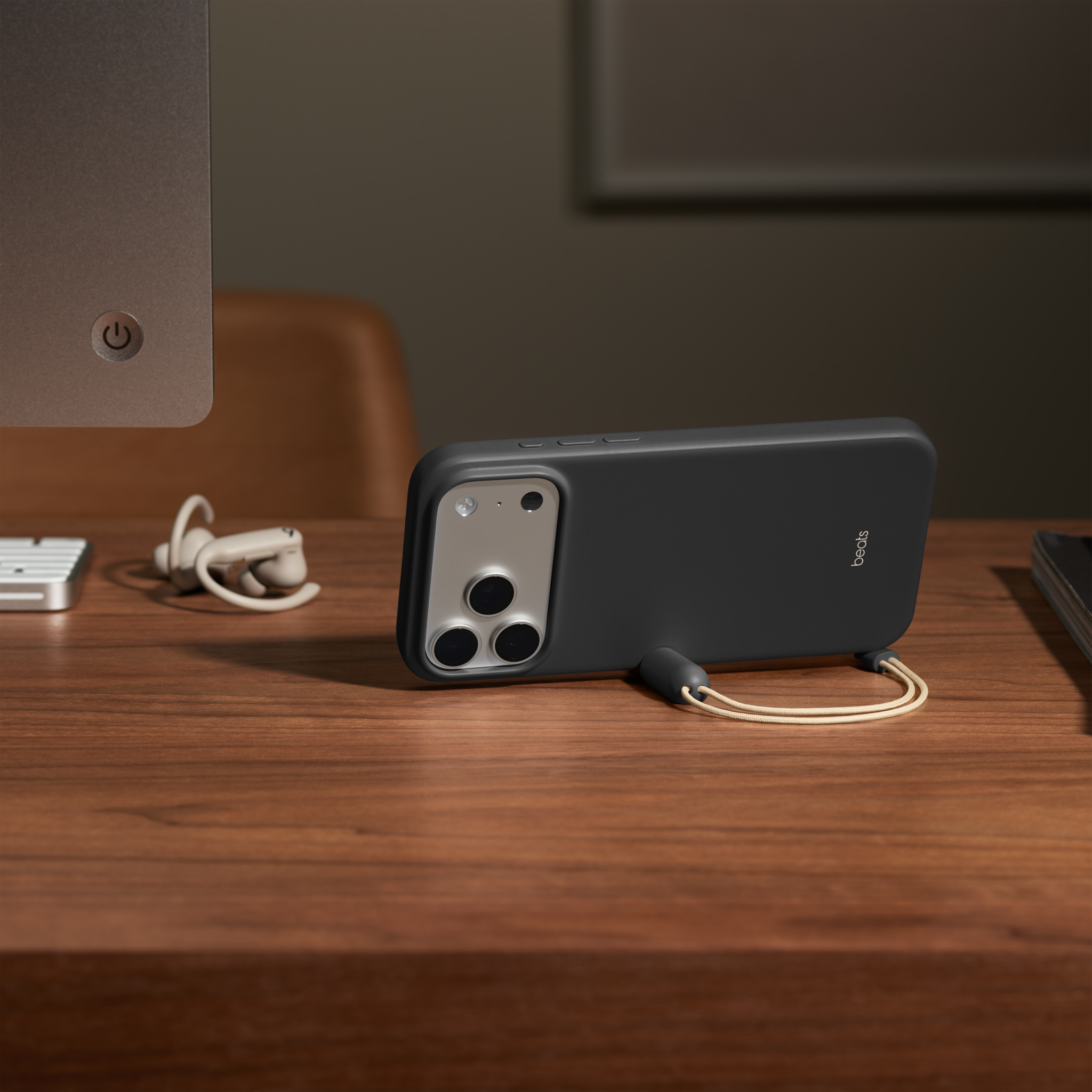 Beats iPhone 17 Pro Max Kickstand Case with MagSafe and Camera Control — Granite Gray