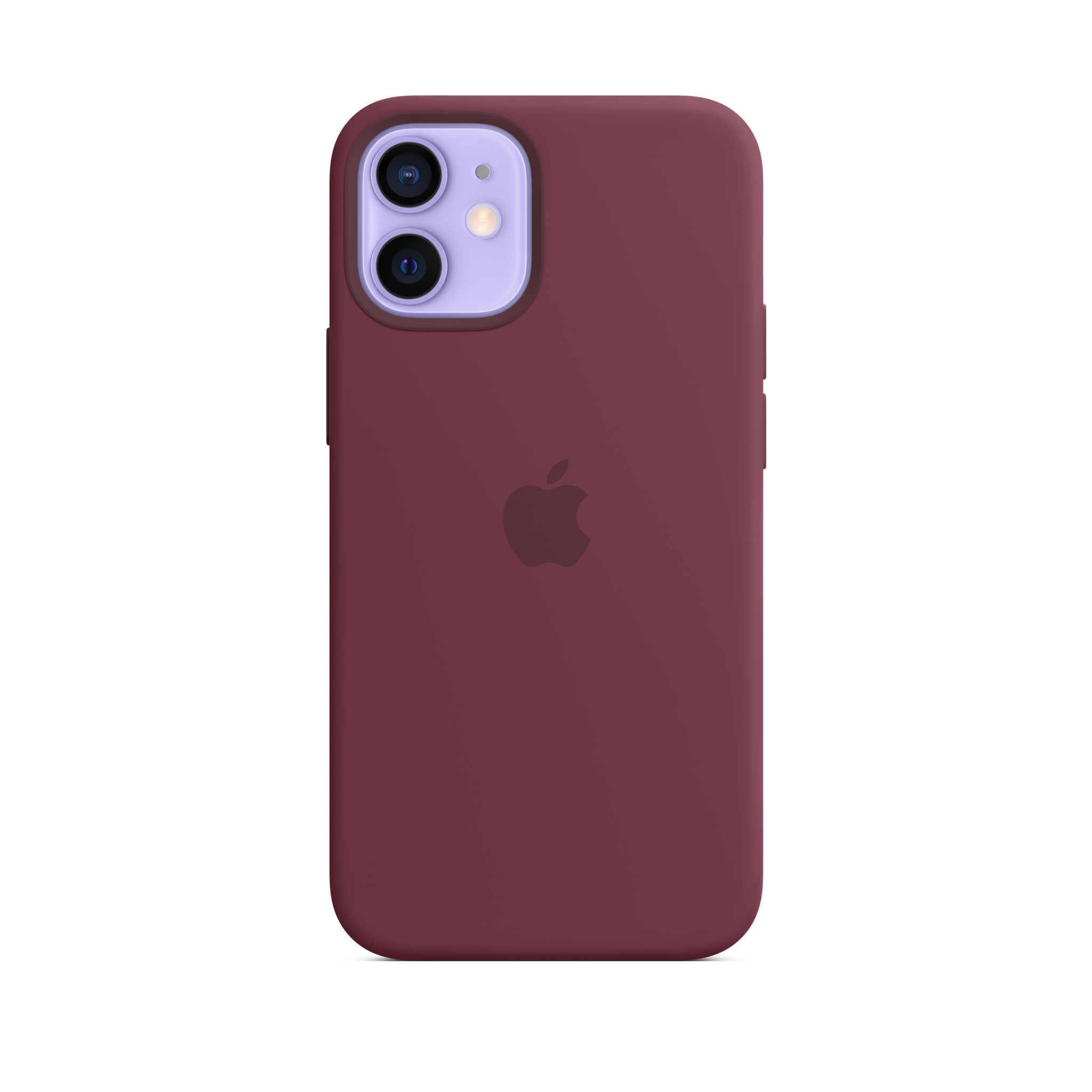 iPhone 12 mini Silicone Case with MagSafe — Plum