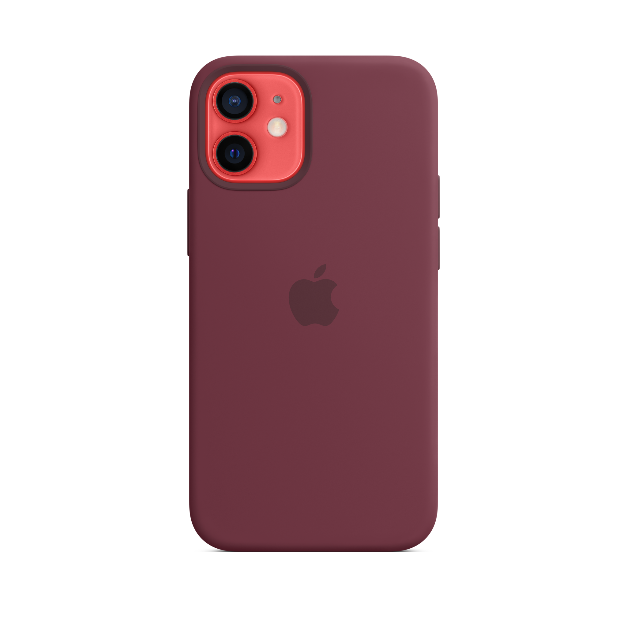 iPhone 12 mini Silicone Case with MagSafe — Plum