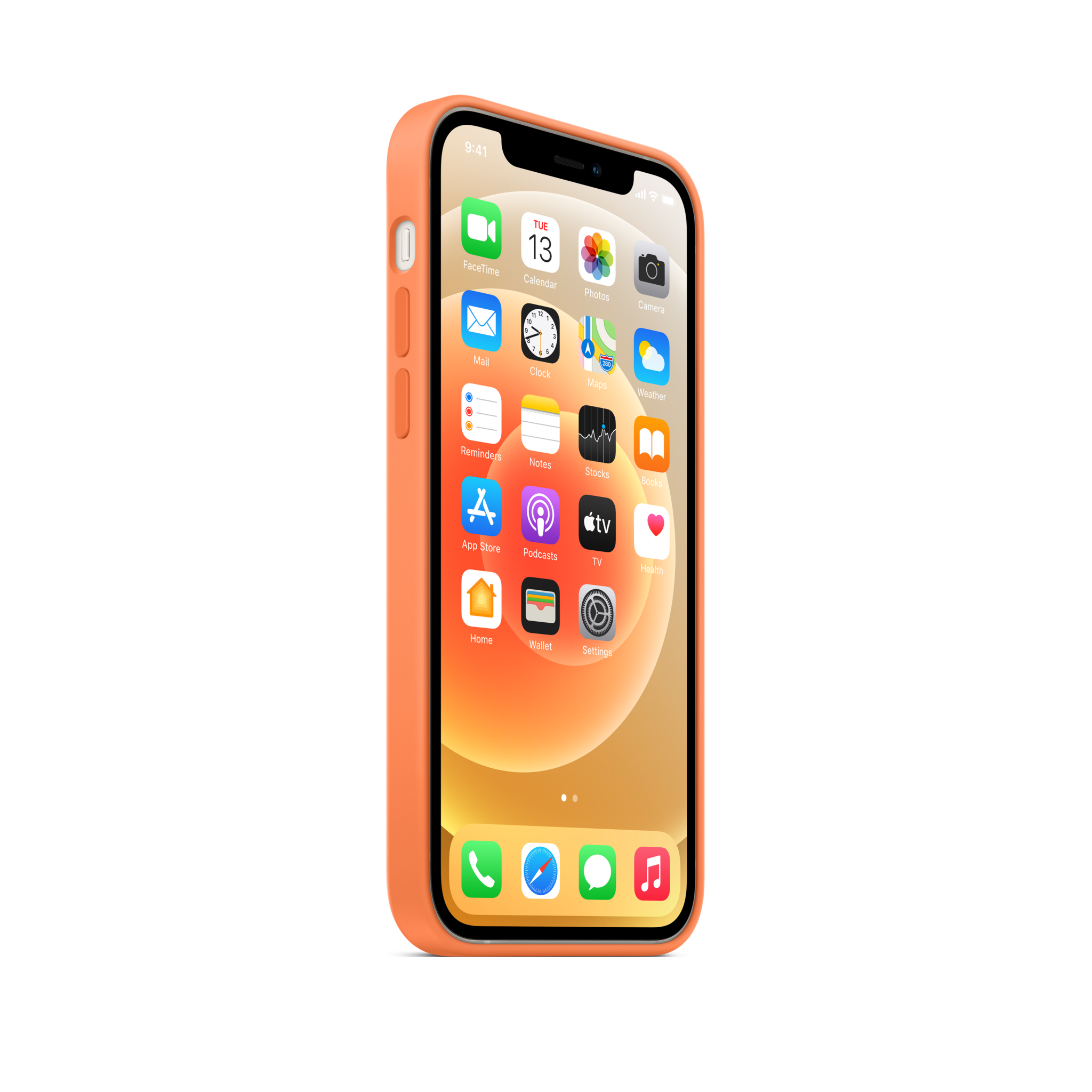 iPhone 12 & 12 Pro Silicone Case with MagSafe — Kumquat