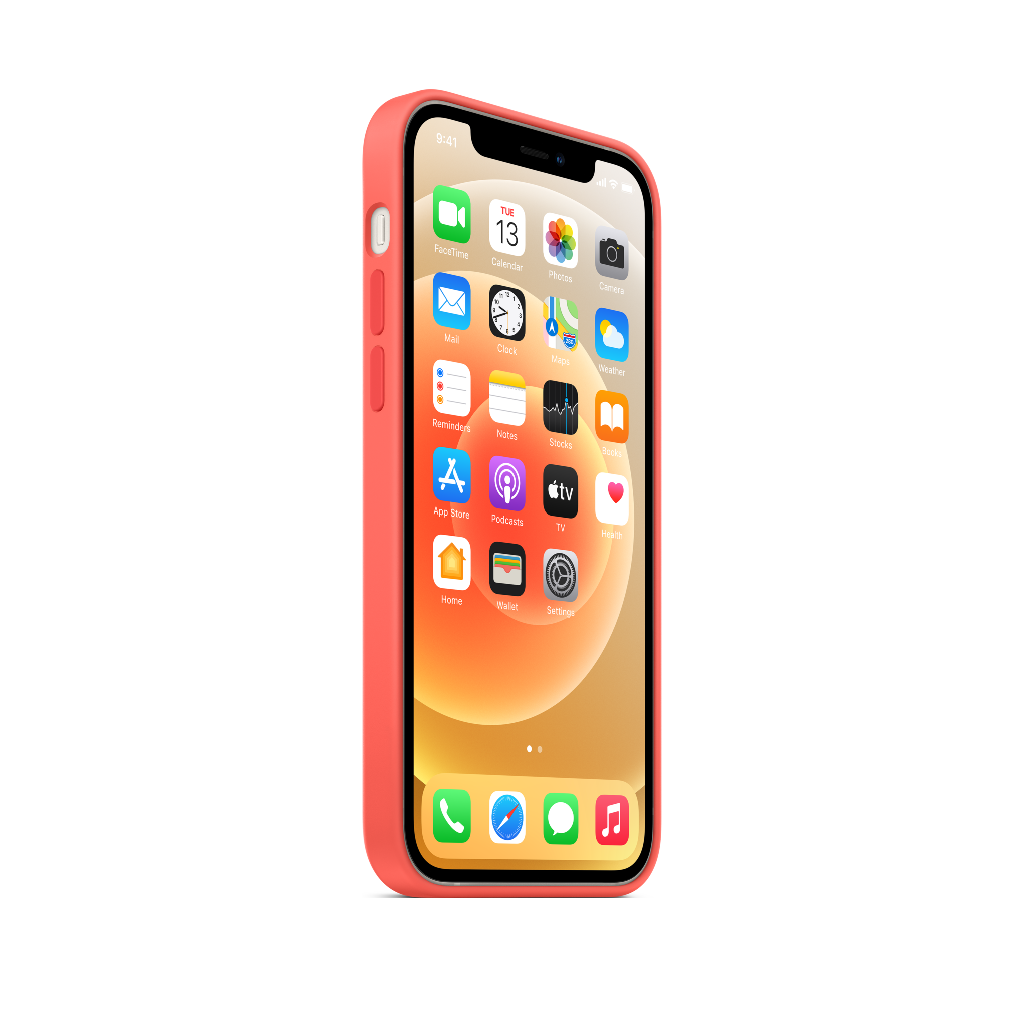iPhone 12 & 12 Pro Silicone Case with MagSafe — Pink Citrus