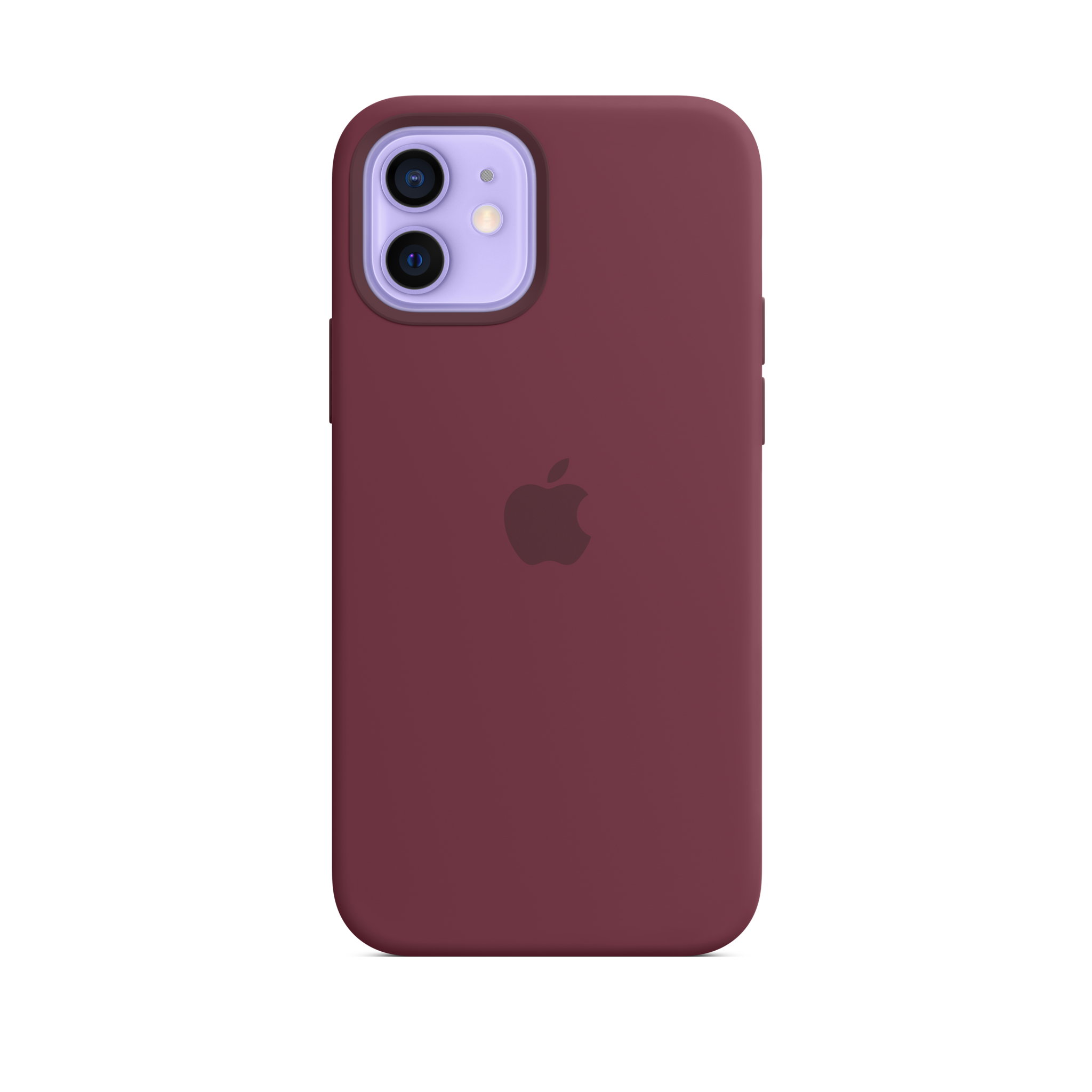 iPhone 12 & 12 Pro Silicone Case with MagSafe — Plum
