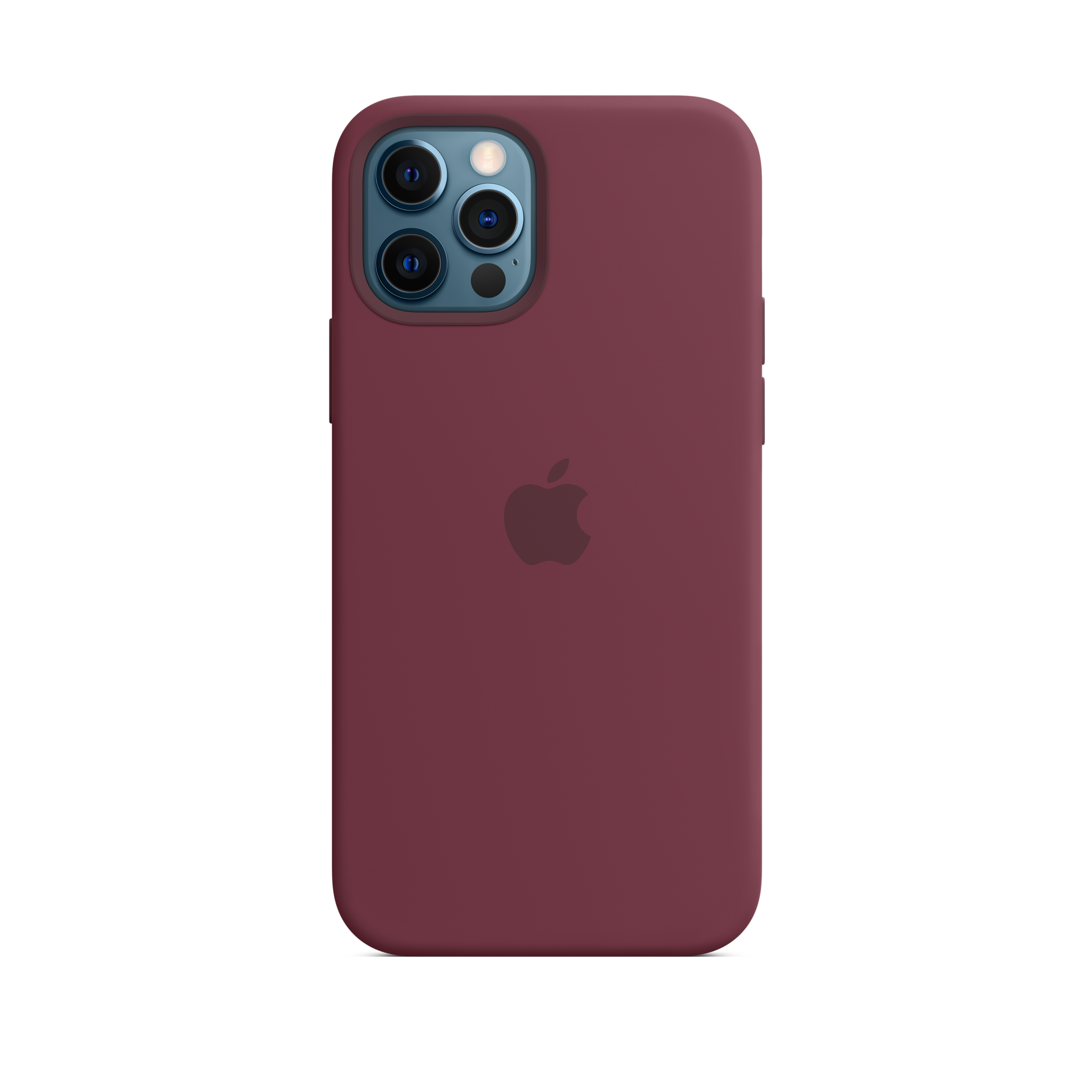 iPhone 12 & 12 Pro Silicone Case with MagSafe — Plum