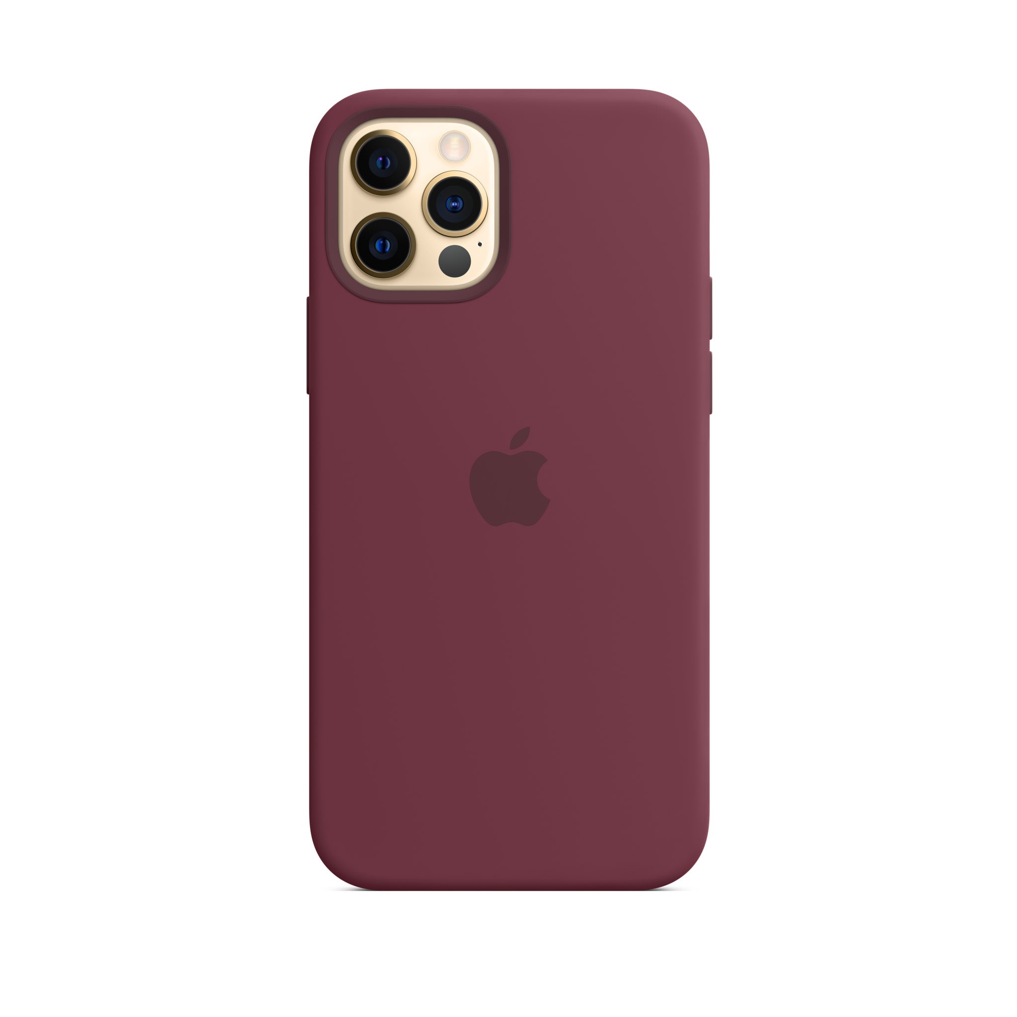 iPhone 12 & 12 Pro Silicone Case with MagSafe — Plum