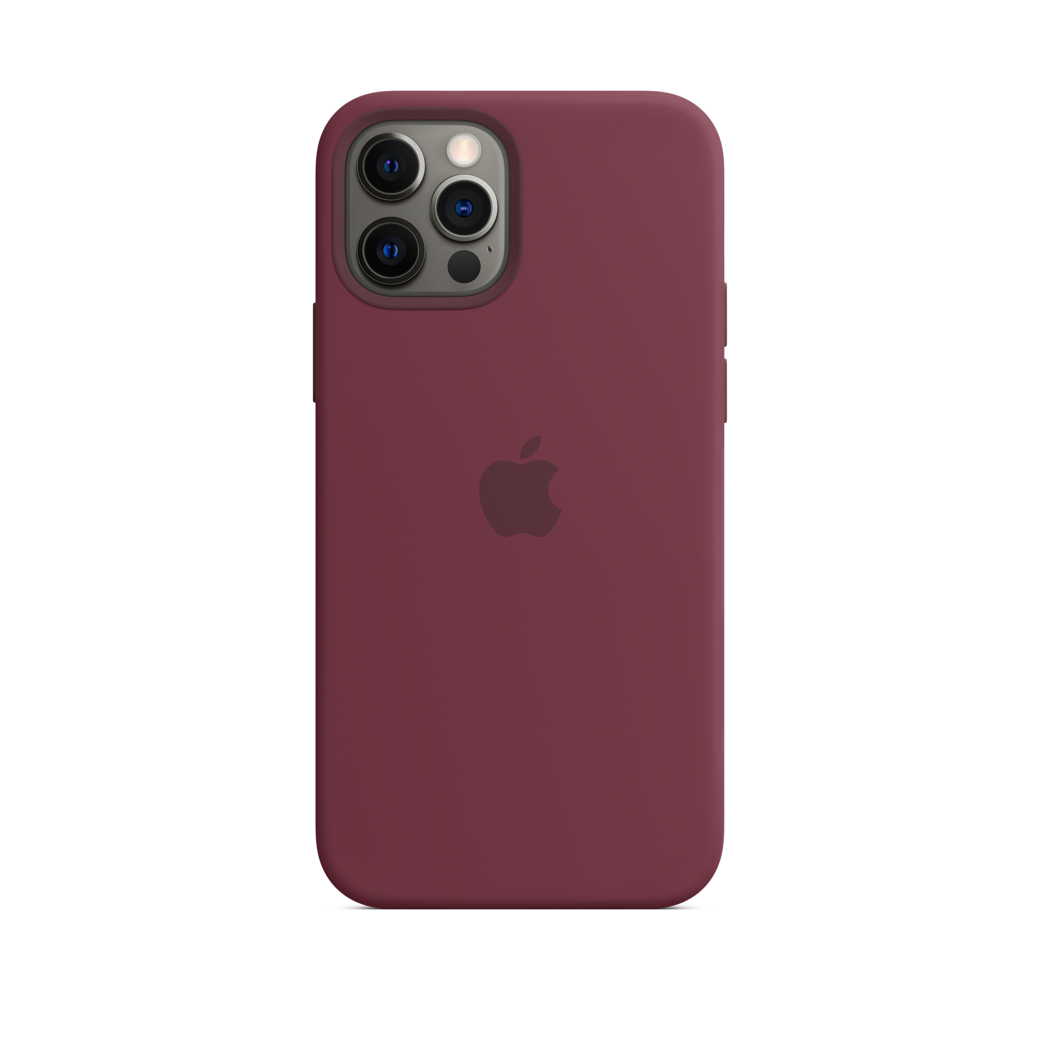 iPhone 12 & 12 Pro Silicone Case with MagSafe — Plum