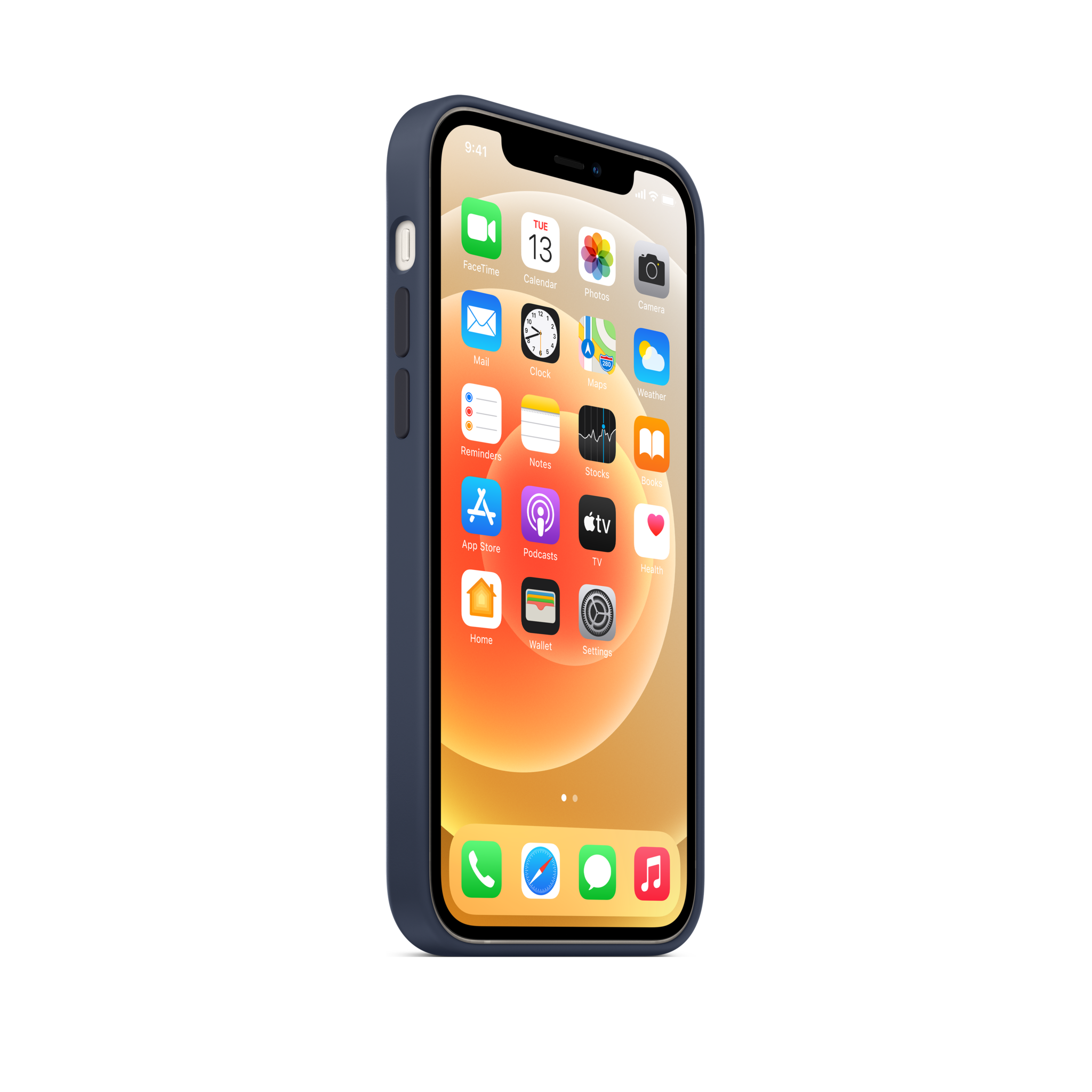 iPhone 12 & 12 Pro Silicone Case with MagSafe — Deep Navy