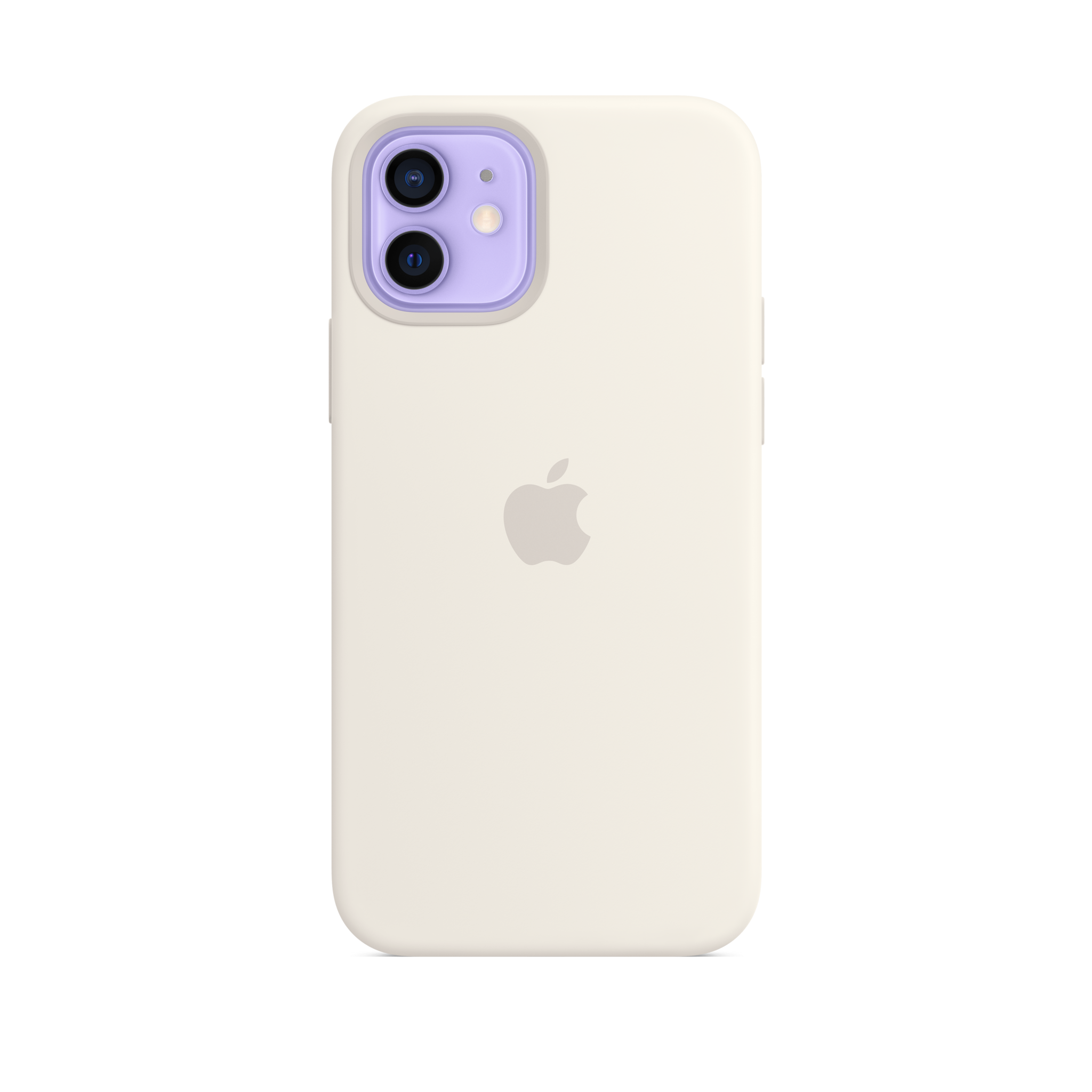 iPhone 12 & 12 Pro Silicone Case with MagSafe — White
