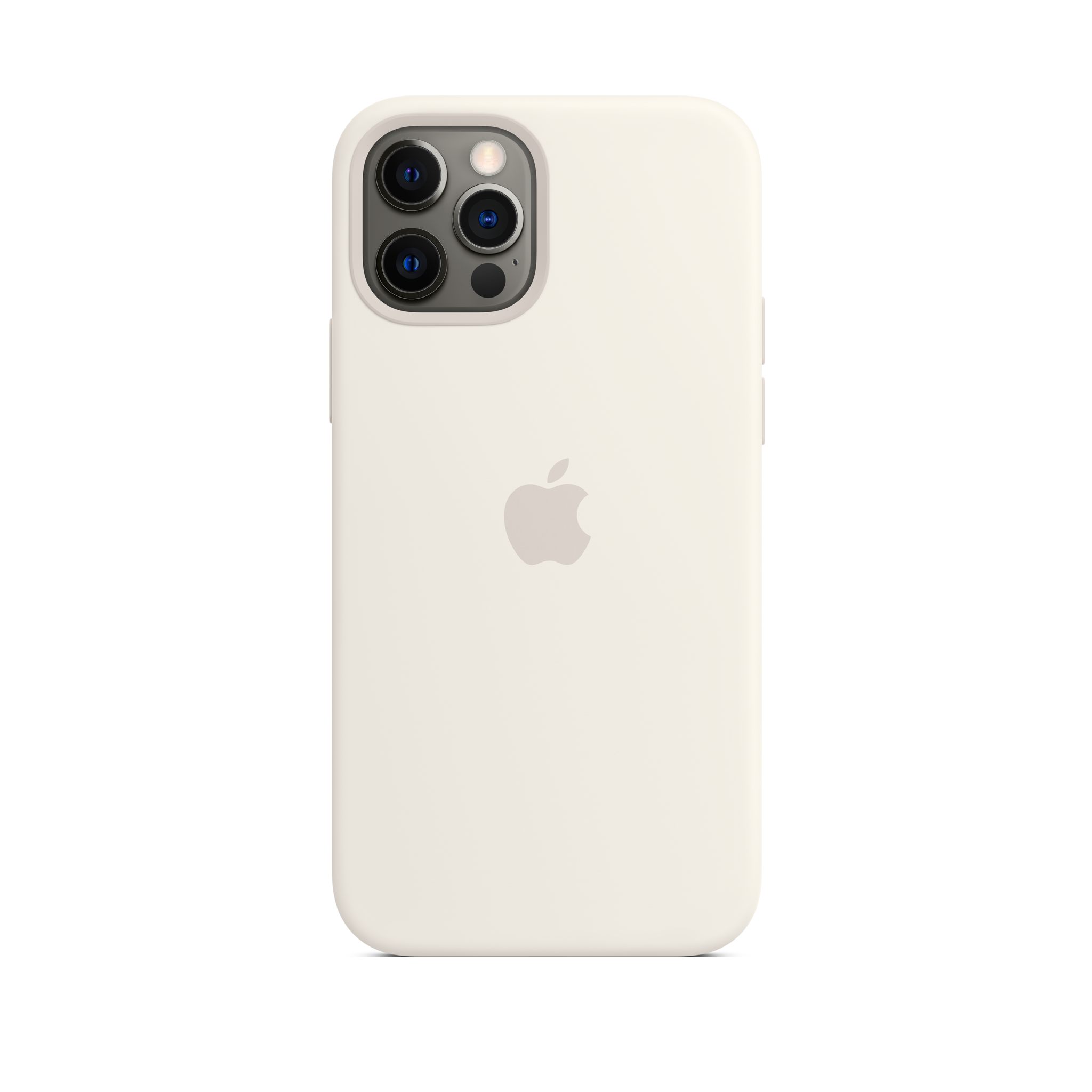 iPhone 12 & 12 Pro Silicone Case with MagSafe — White