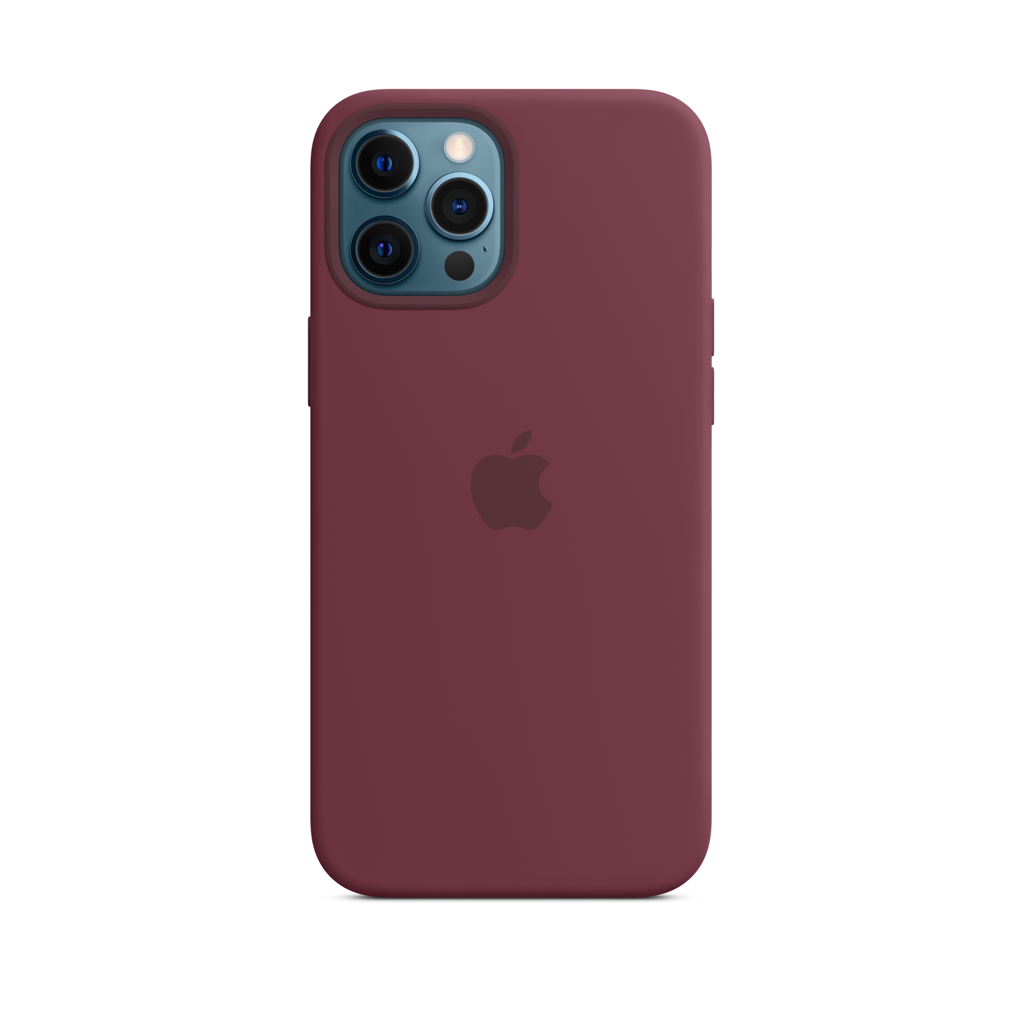 iPhone 12 Pro Max Silicone Case with MagSafe — Plum