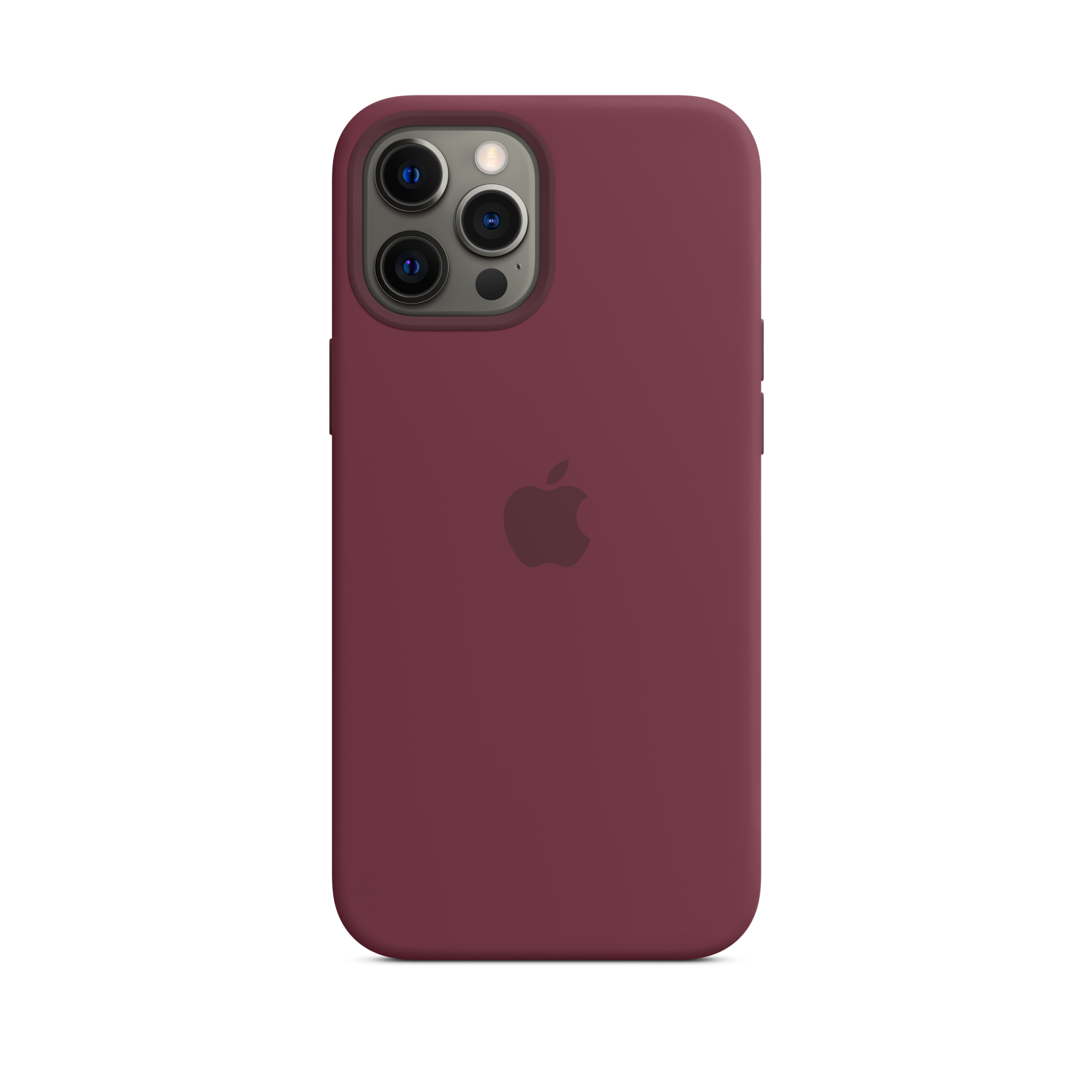 iPhone 12 Pro Max Silicone Case with MagSafe — Plum
