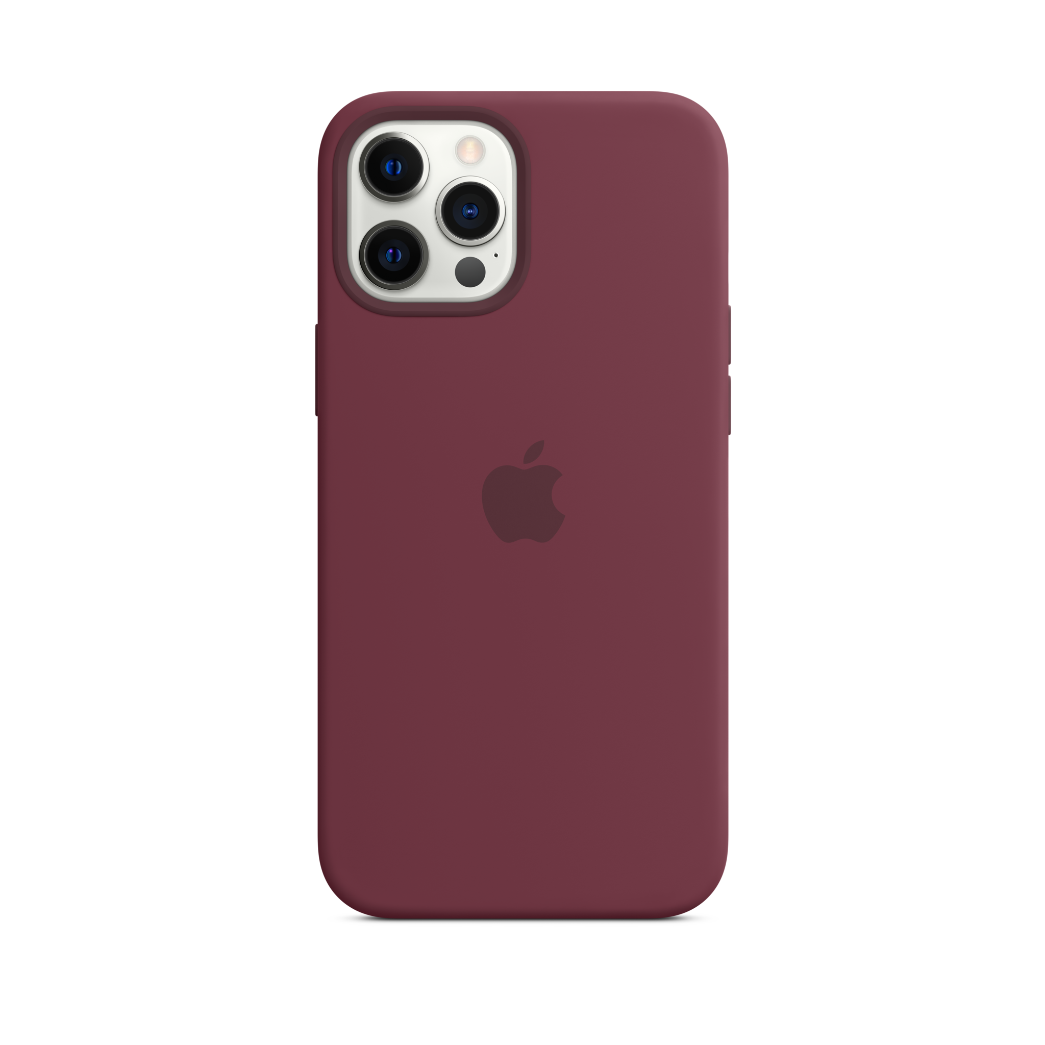 iPhone 12 Pro Max Silicone Case with MagSafe — Plum